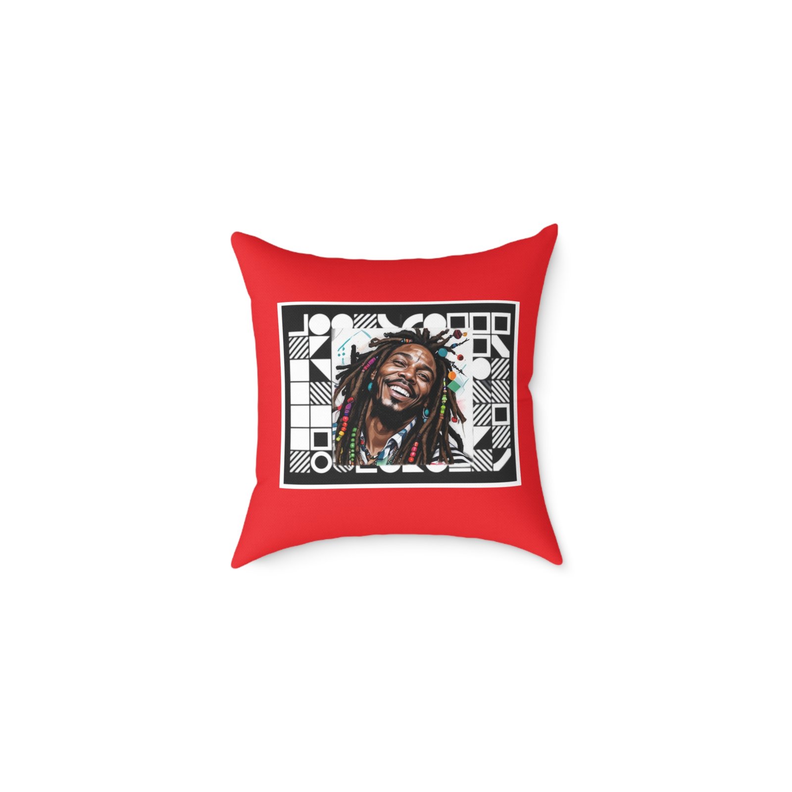 Rastafarian Square Poly Canvas Pillow