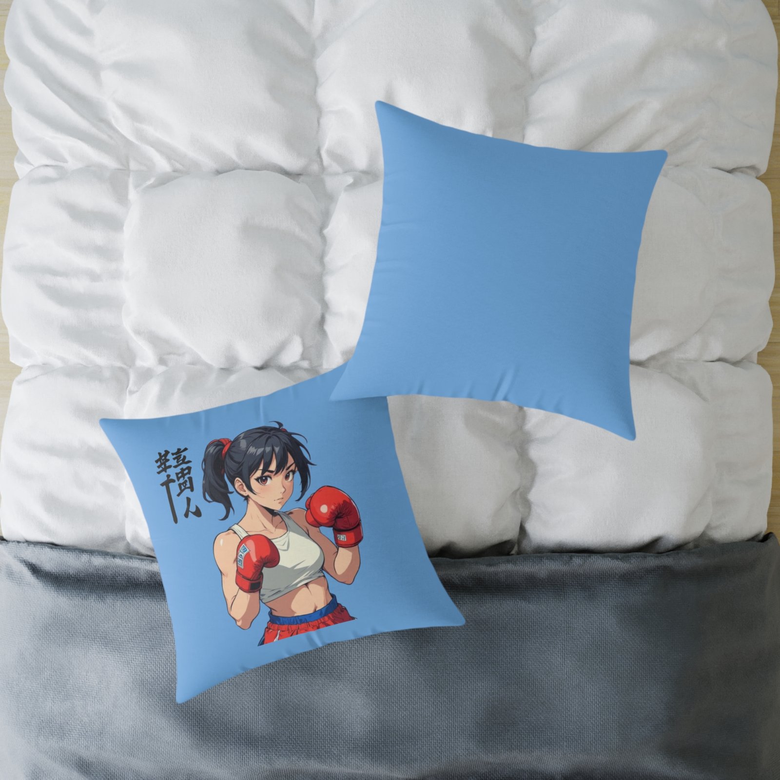 Boxing Square Poly Canvas Pillow - Image 16