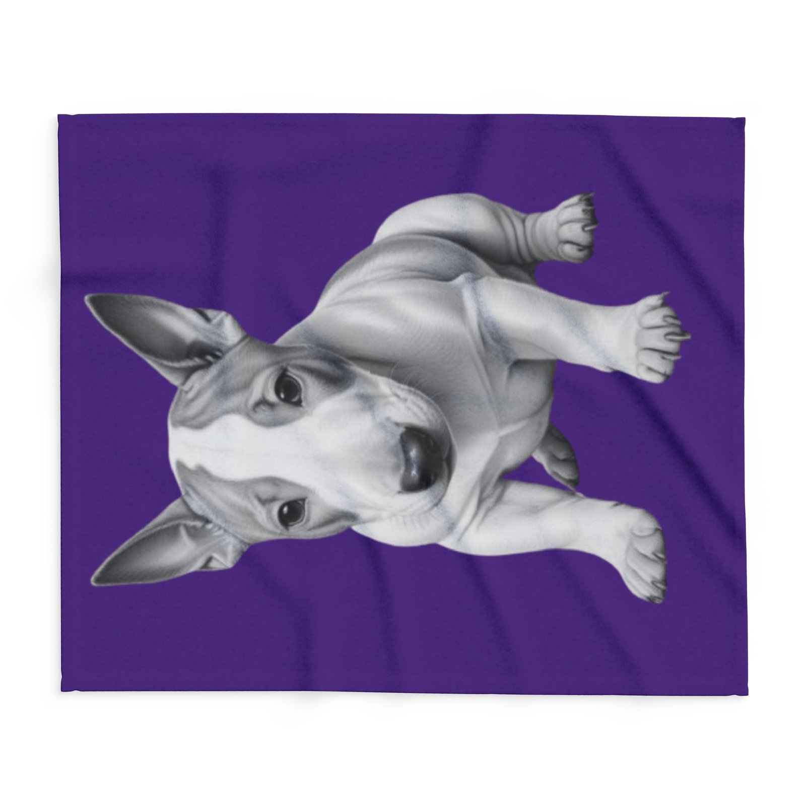 English Bull Terrier Puppy Arctic Fleece Blanket - Image 6