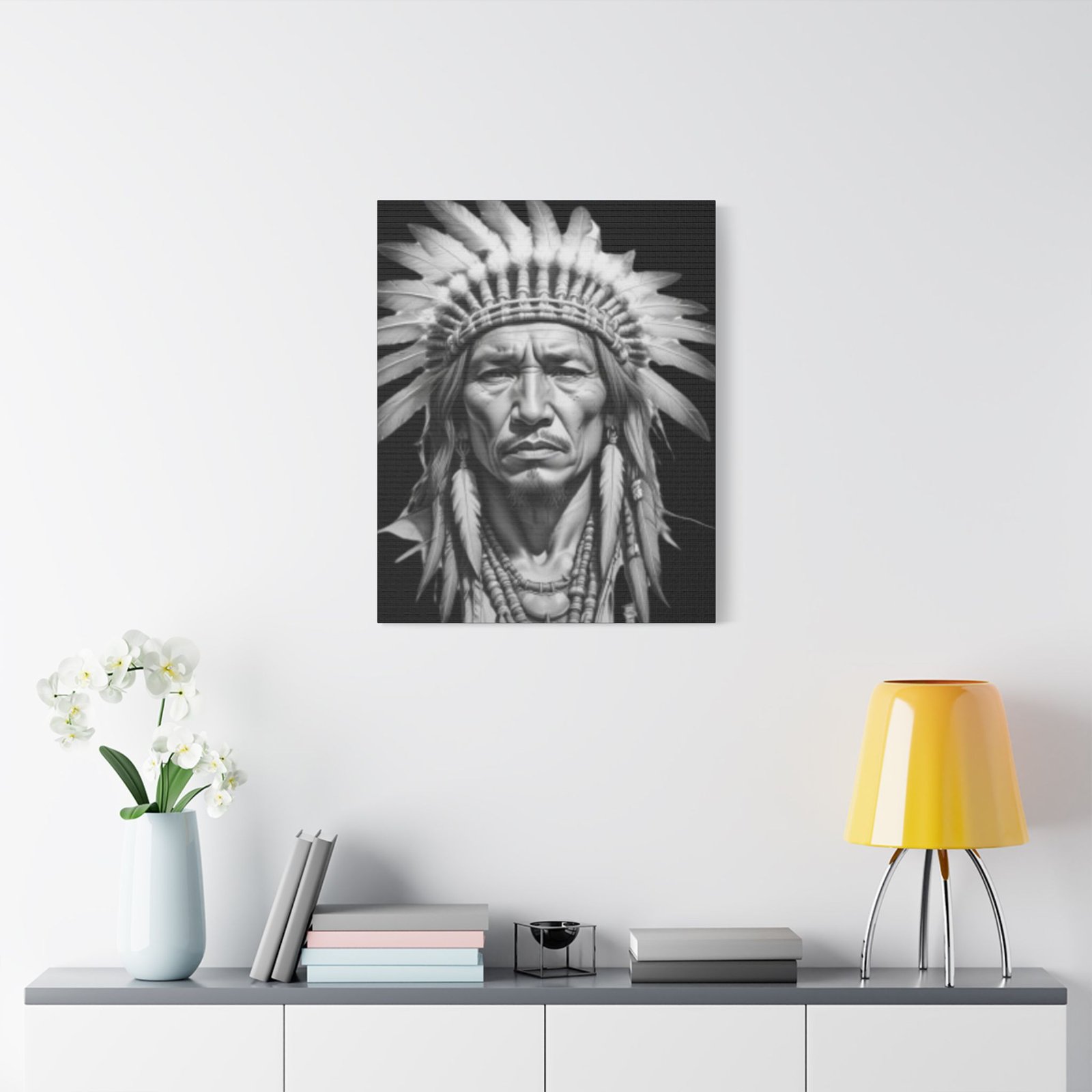 Apache Satin Canvas, Stretched - Image 15