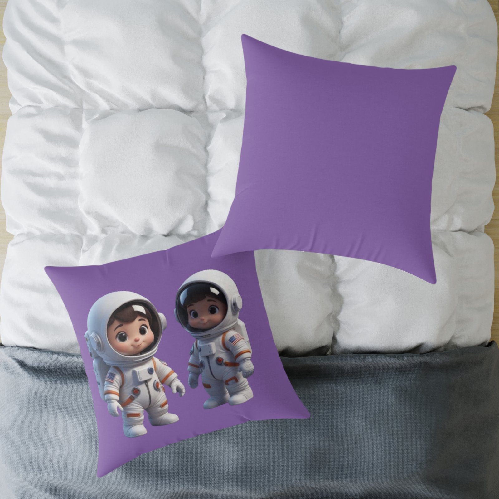Astronauts Square Poly Canvas Pillow - Image 20