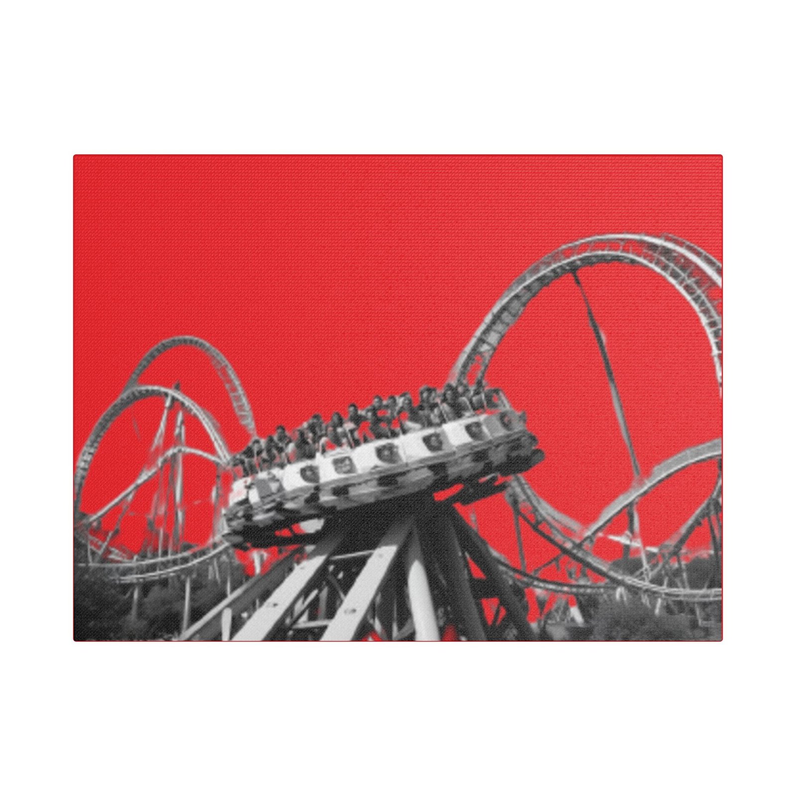 Fairground Fun Satin Canvas, Stretched