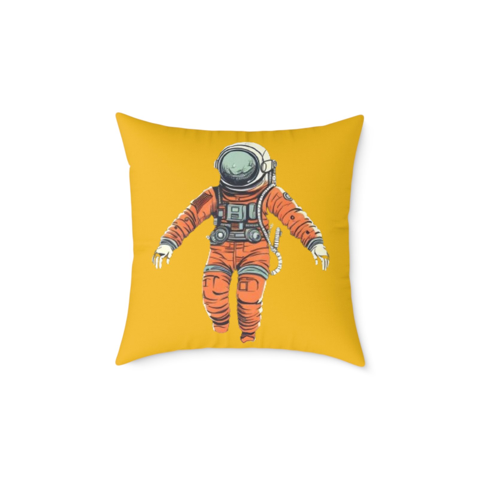Astronaut Square Poly Canvas Pillow - Image 9