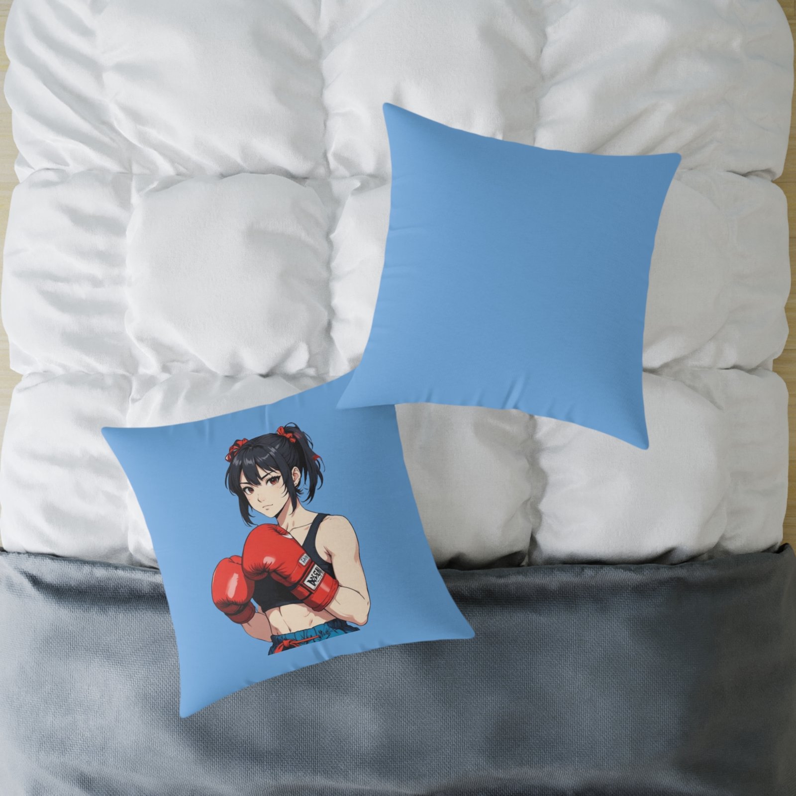 Boxing Square Poly Canvas Pillow - Image 16