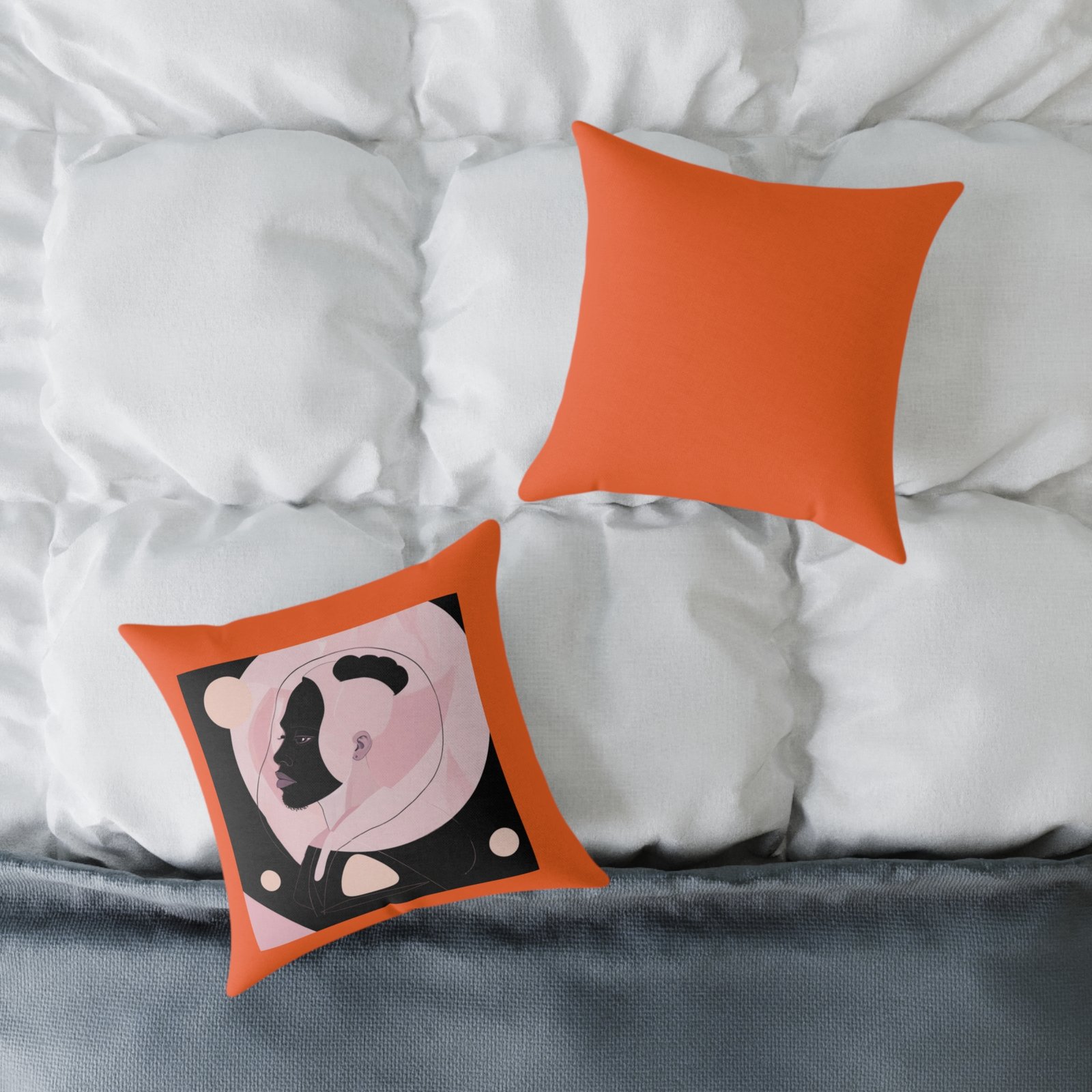 Abstract Square Poly Canvas Pillow - Image 4