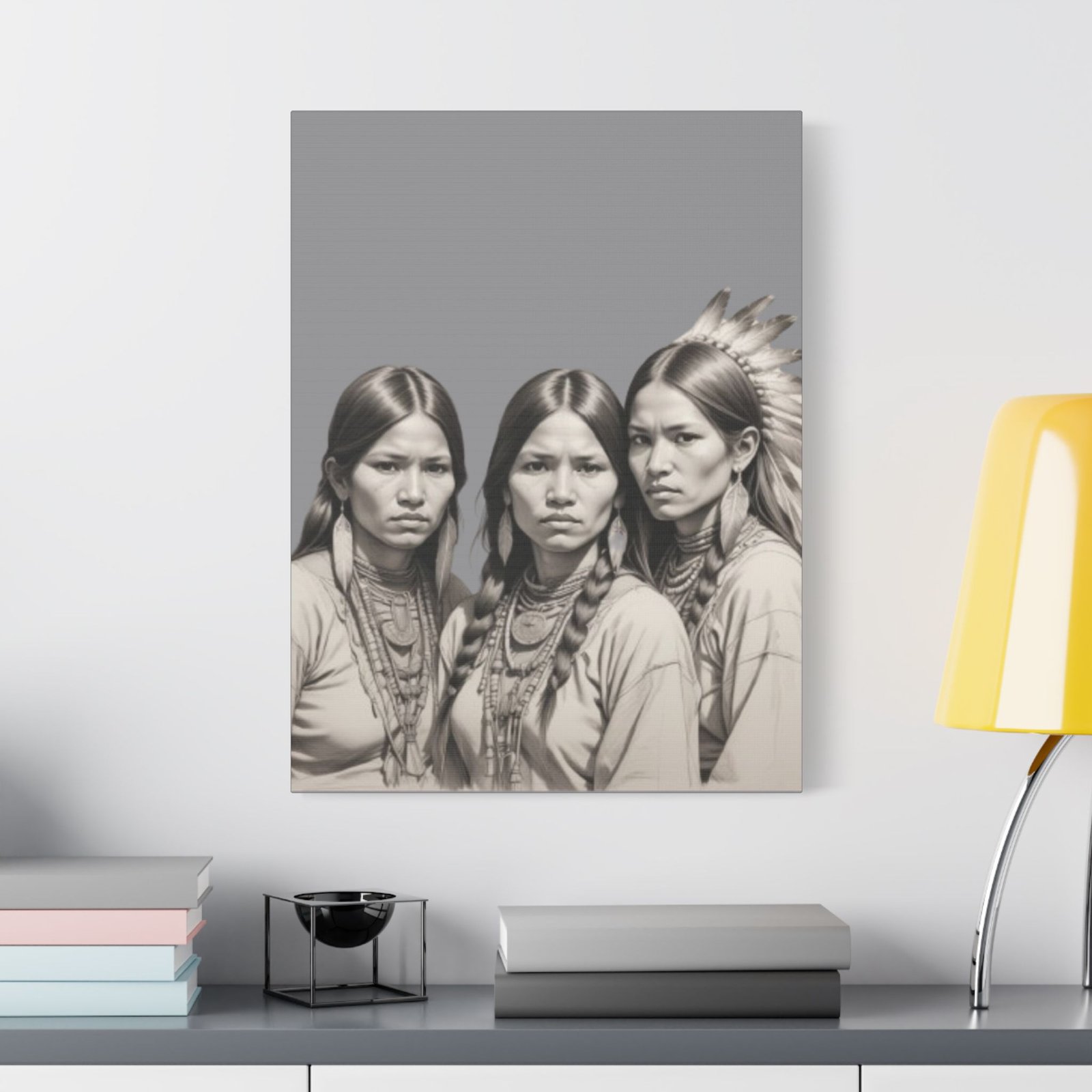 Apache Satin Canvas, Stretched - Image 11