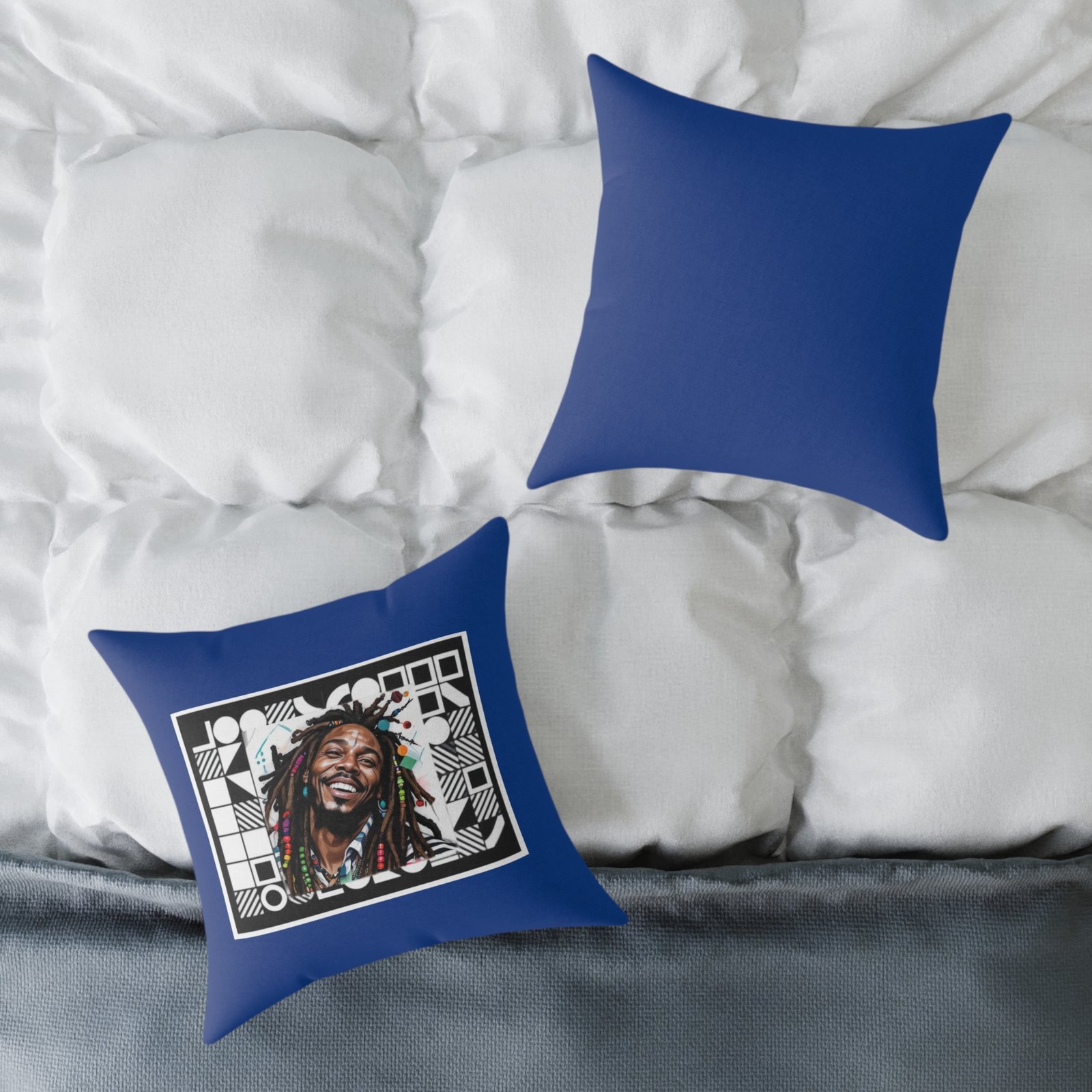 Rastafarian Square Poly Canvas Pillow - Image 8