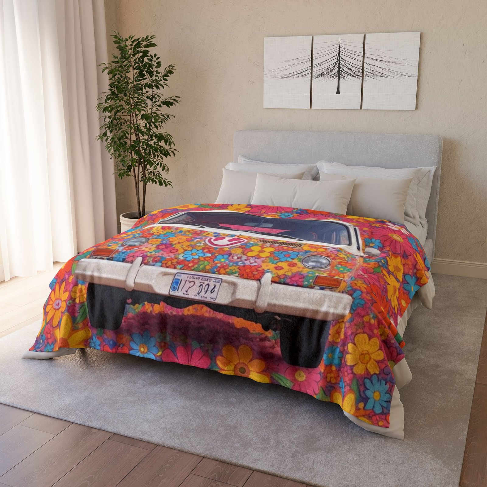 Flower Power Patterns Soft Polyester Blanket - Image 12
