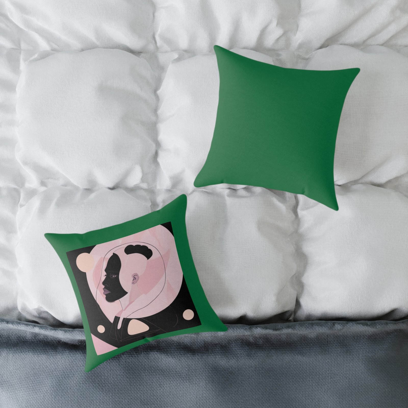 Abstract Square Poly Canvas Pillow - Image 4