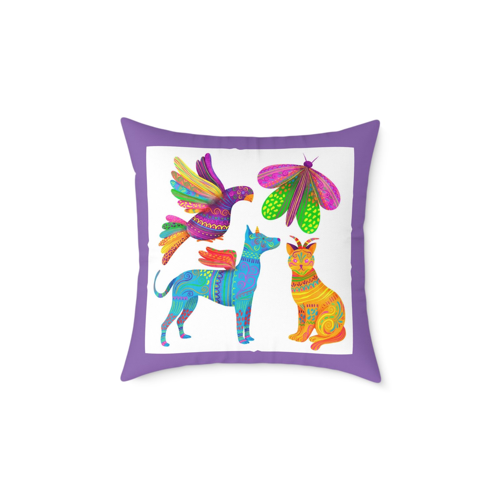Mexico Square Poly Canvas Pillow - Image 9