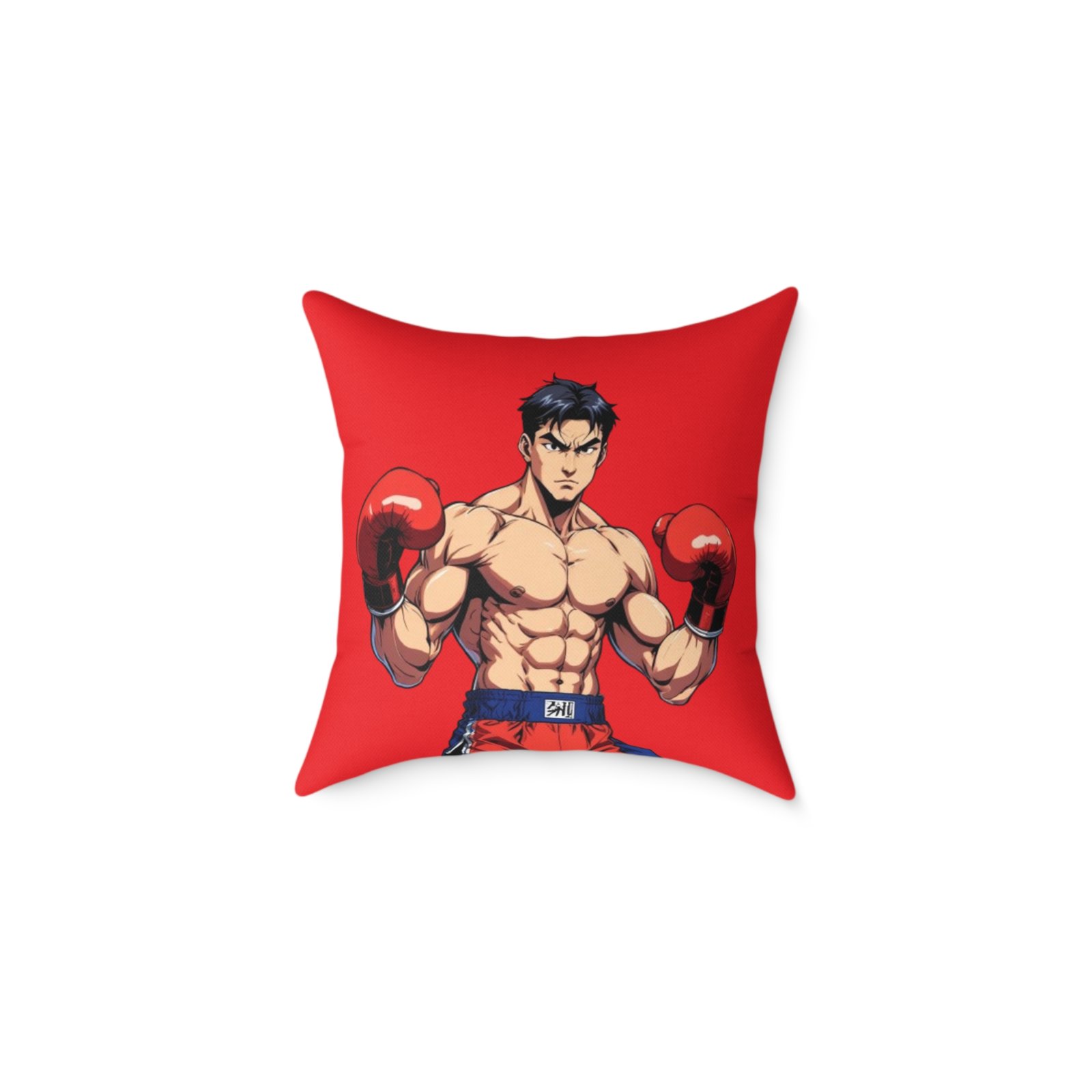 Boxing Square Poly Canvas Pillow - Image 5