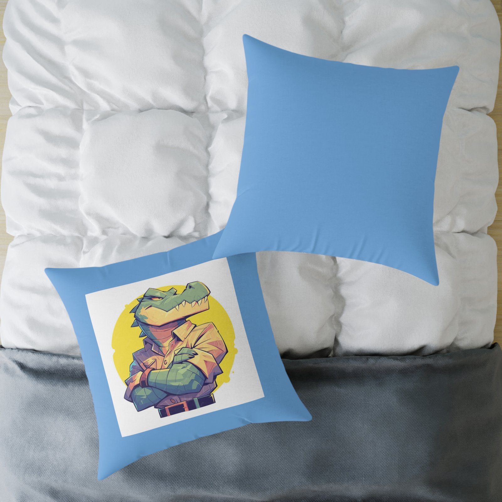 Dinassaur Square Poly Canvas Pillow - Image 20