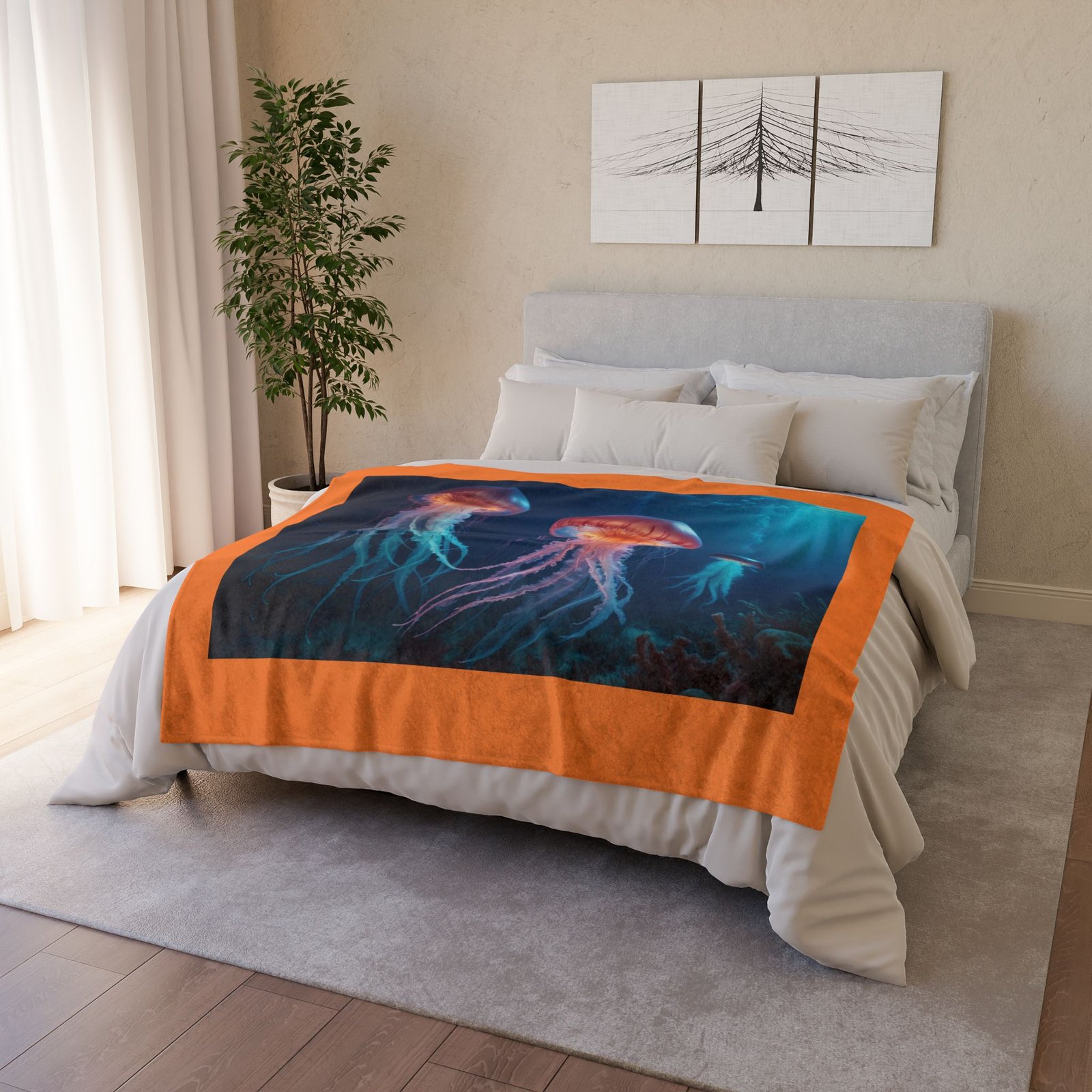 Jelly Fish Soft Polyester Blanket - Image 8