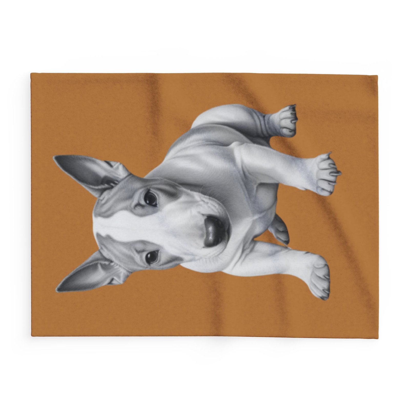 English Bull Terrier Puppy Arctic Fleece Blanket - Image 2
