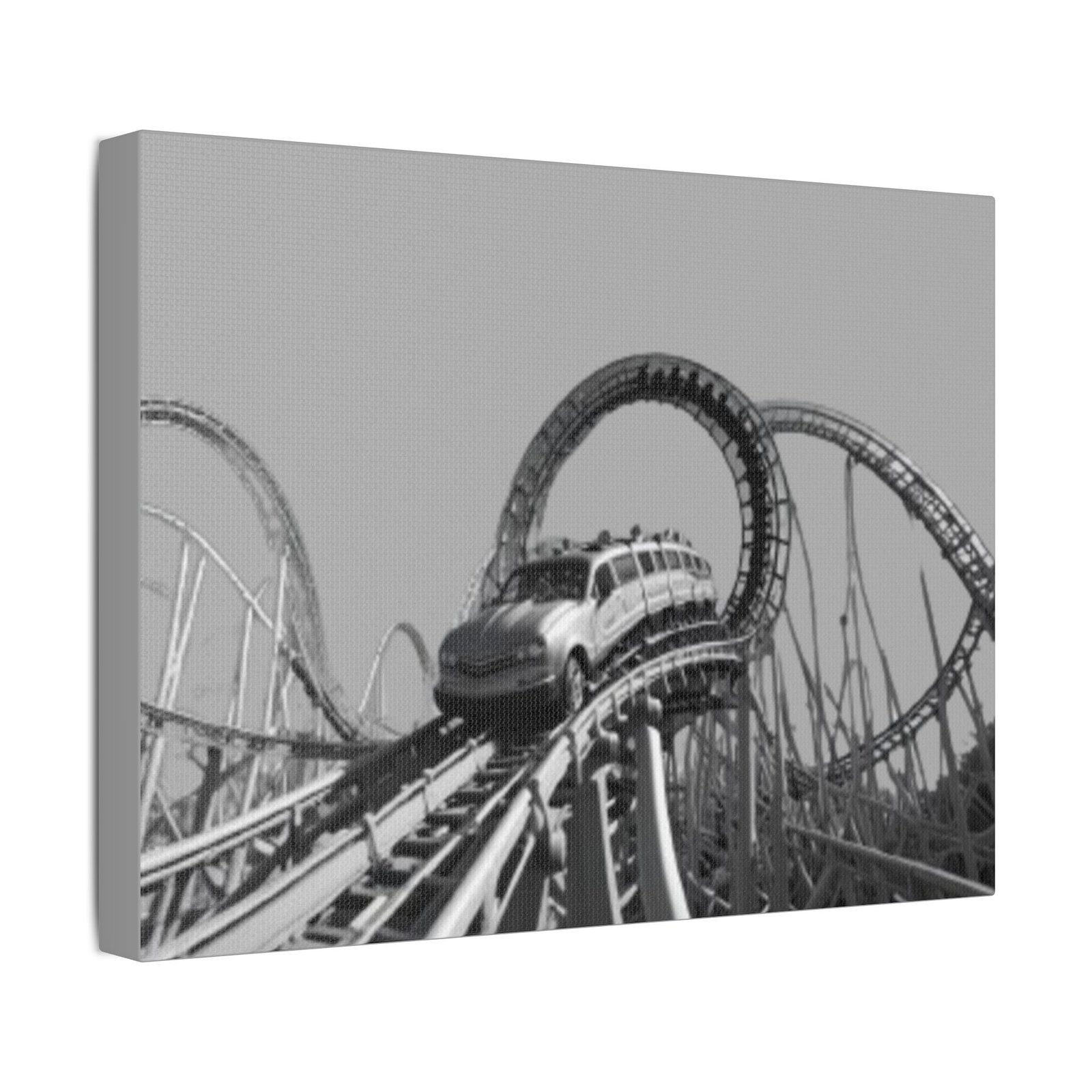 Fairground Fun Satin Canvas, Stretched - Image 2