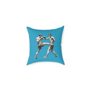 Kickboxing Square Poly Canvas Pillow