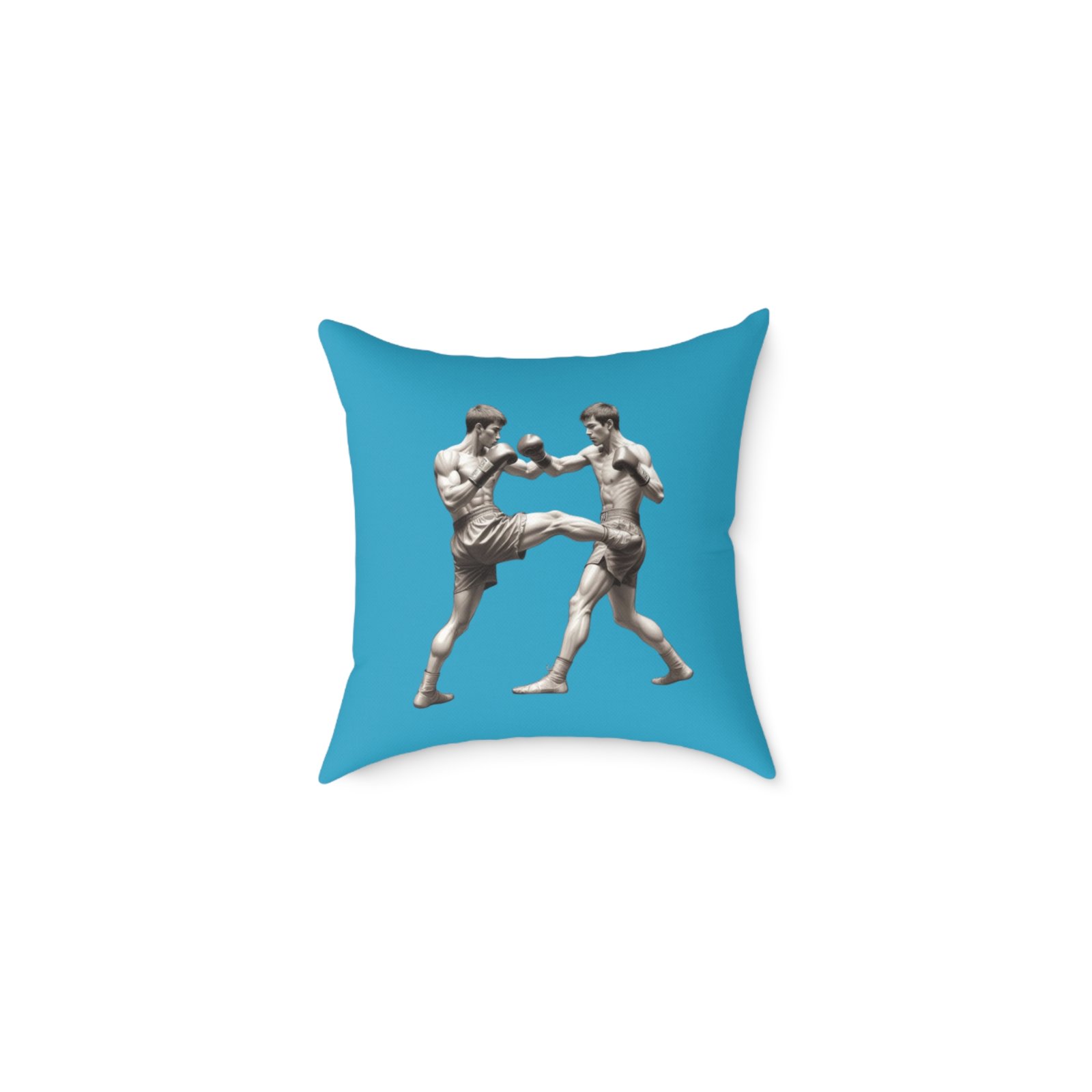 Kickboxing Square Poly Canvas Pillow