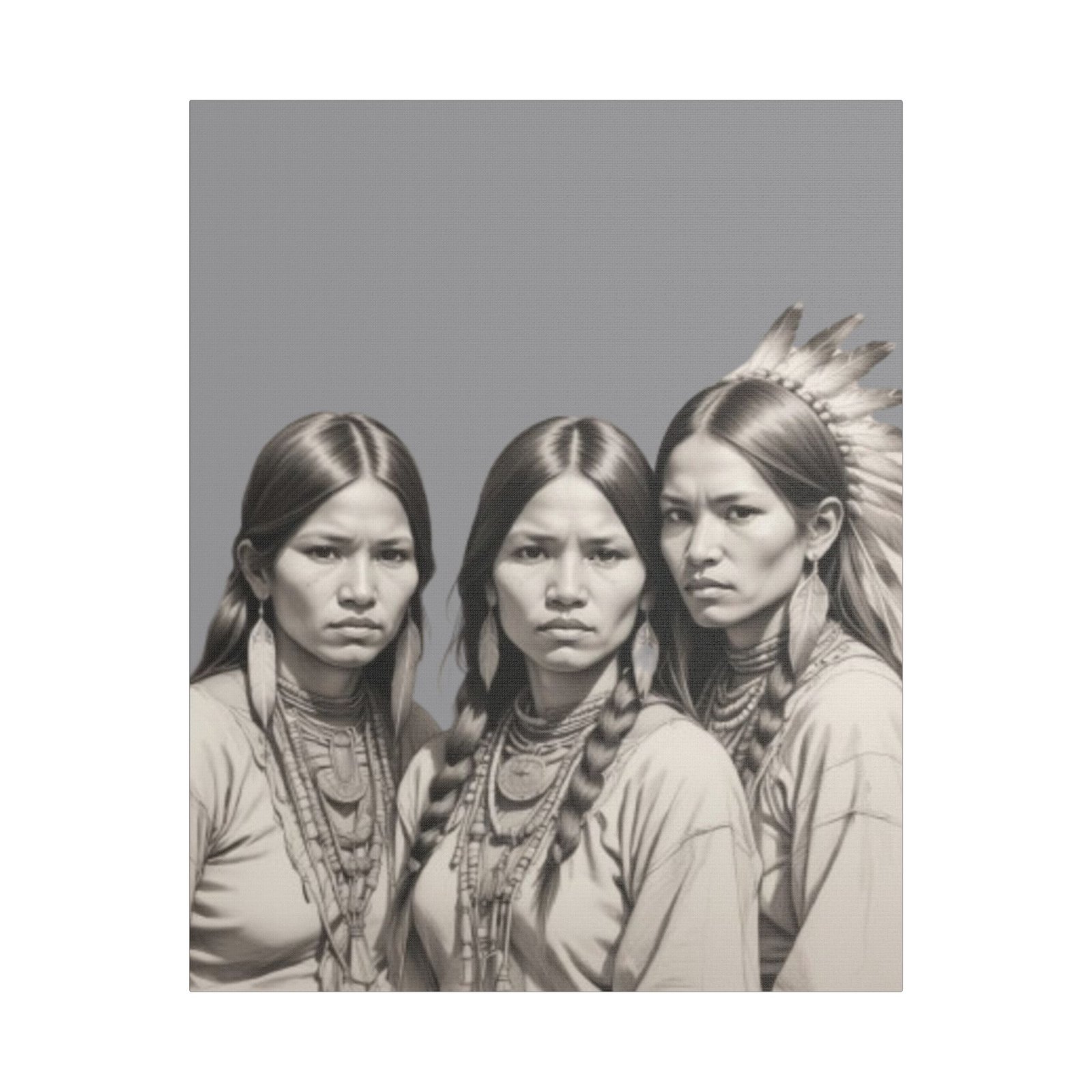 Apache Satin Canvas, Stretched - Image 13