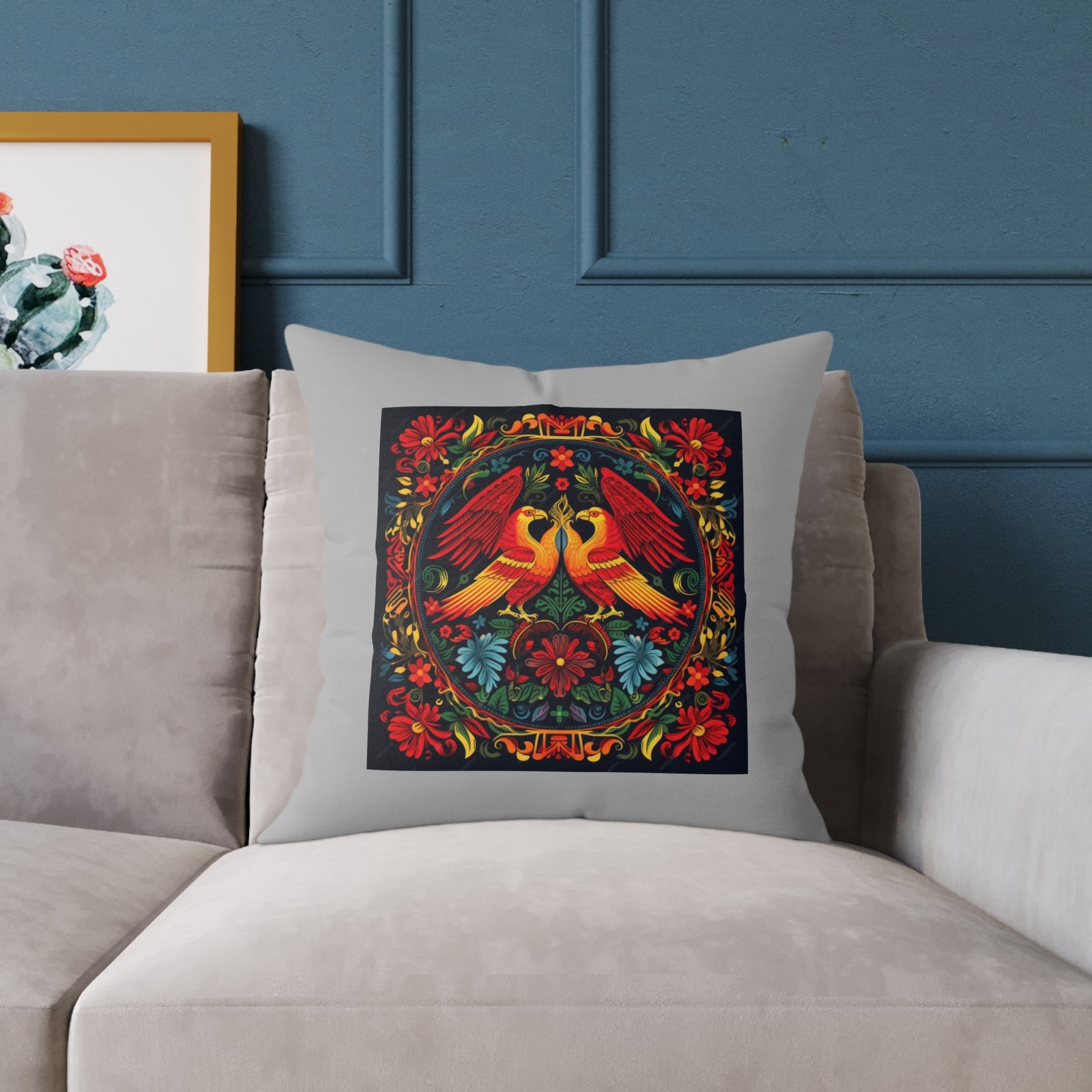 Mexico Square Poly Canvas Pillow - Image 11