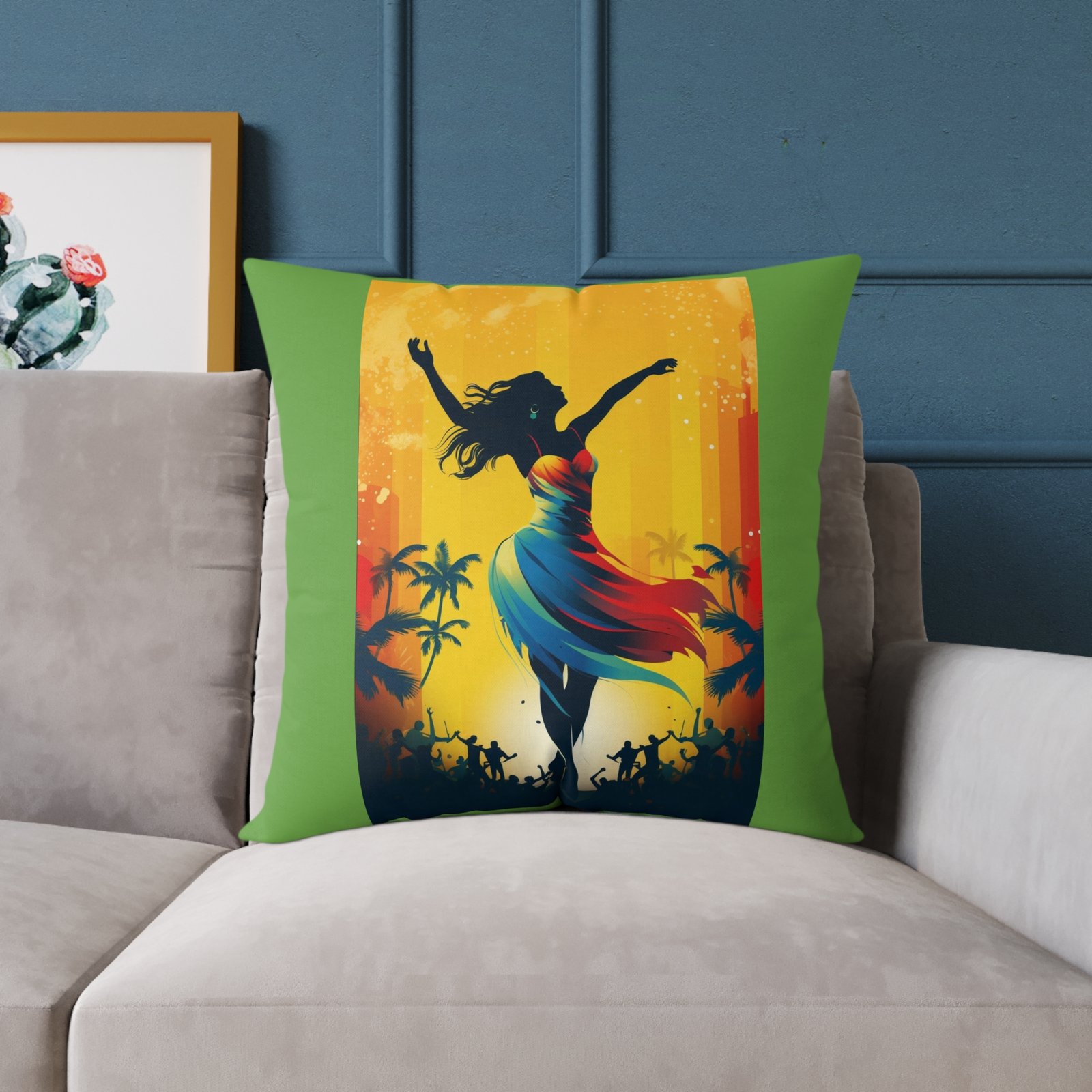 Dancing Queen Cushion Square Poly Canvas Pillow - Image 15