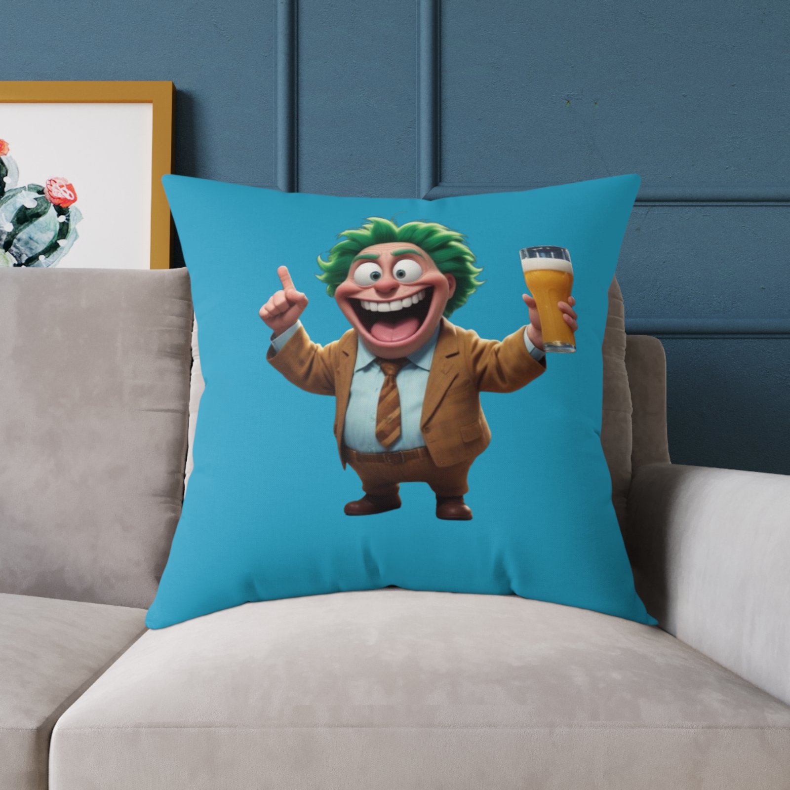 Best Dad Square Poly Canvas Pillow - Image 19