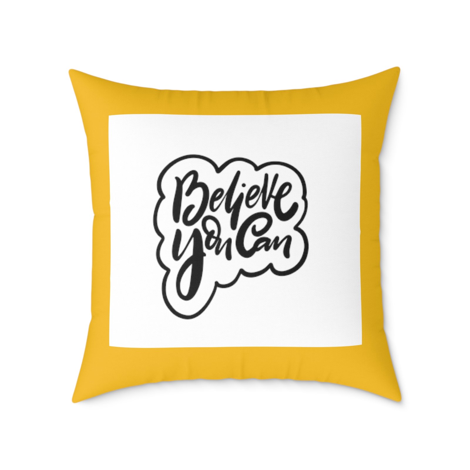 Believe You Can Square Poly Canvas Pillow - Image 17