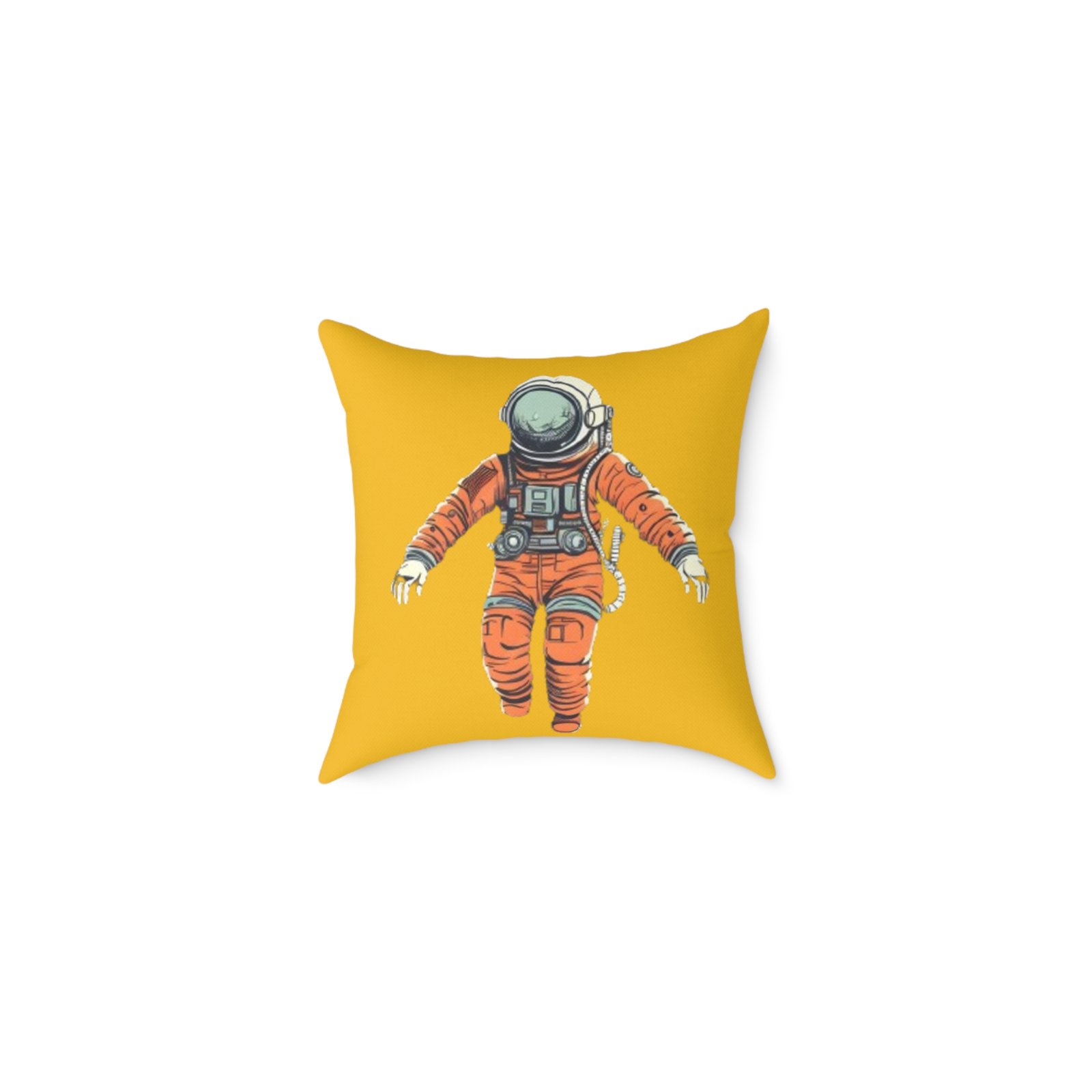 Astronaut Square Poly Canvas Pillow