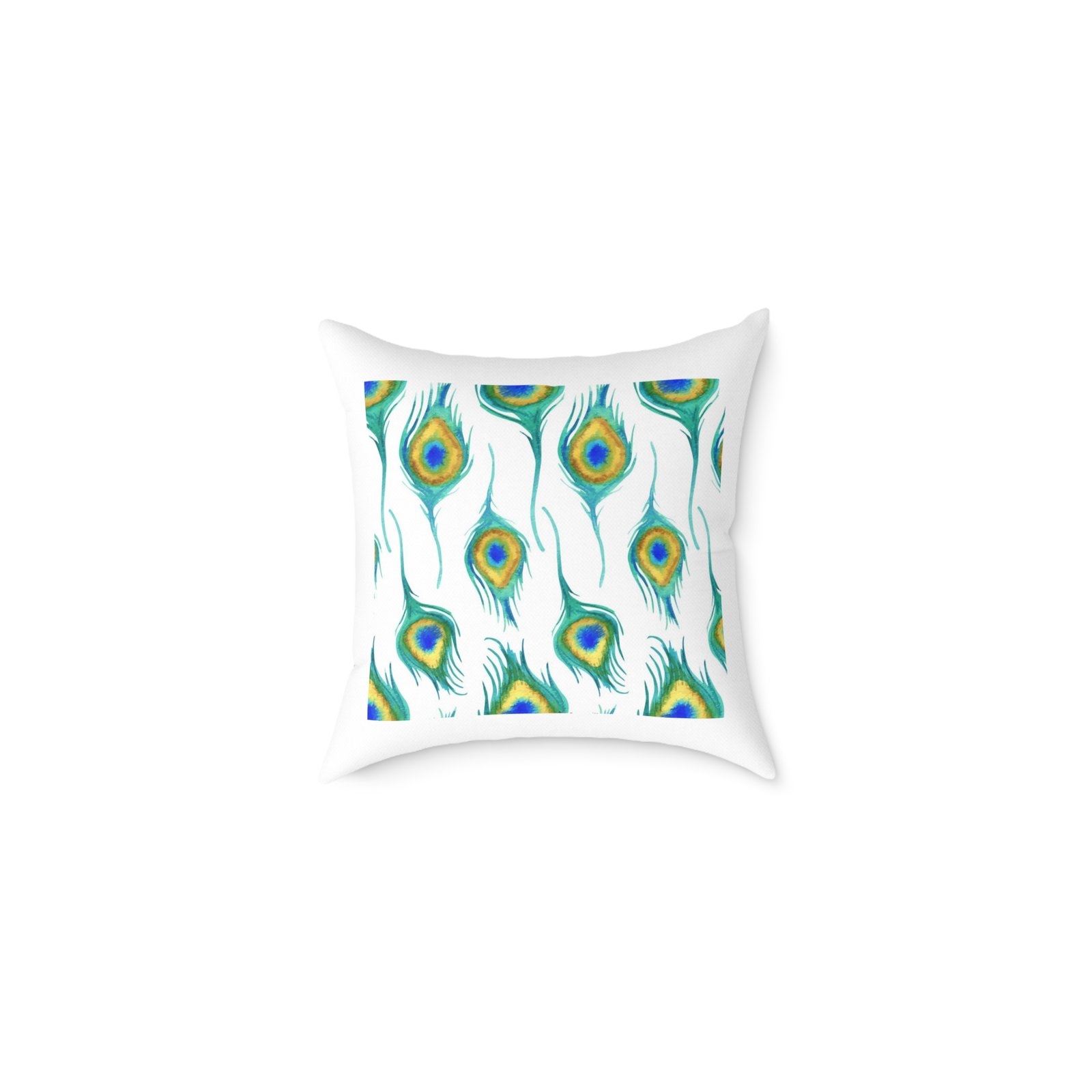 Pea cock Prin t Cushion G ift Square Poly Canvas Pillow Pea cock Prin t , G ift Cushion, Lounge Cushion, Bedroom Cushion, Cushion G ift , ,