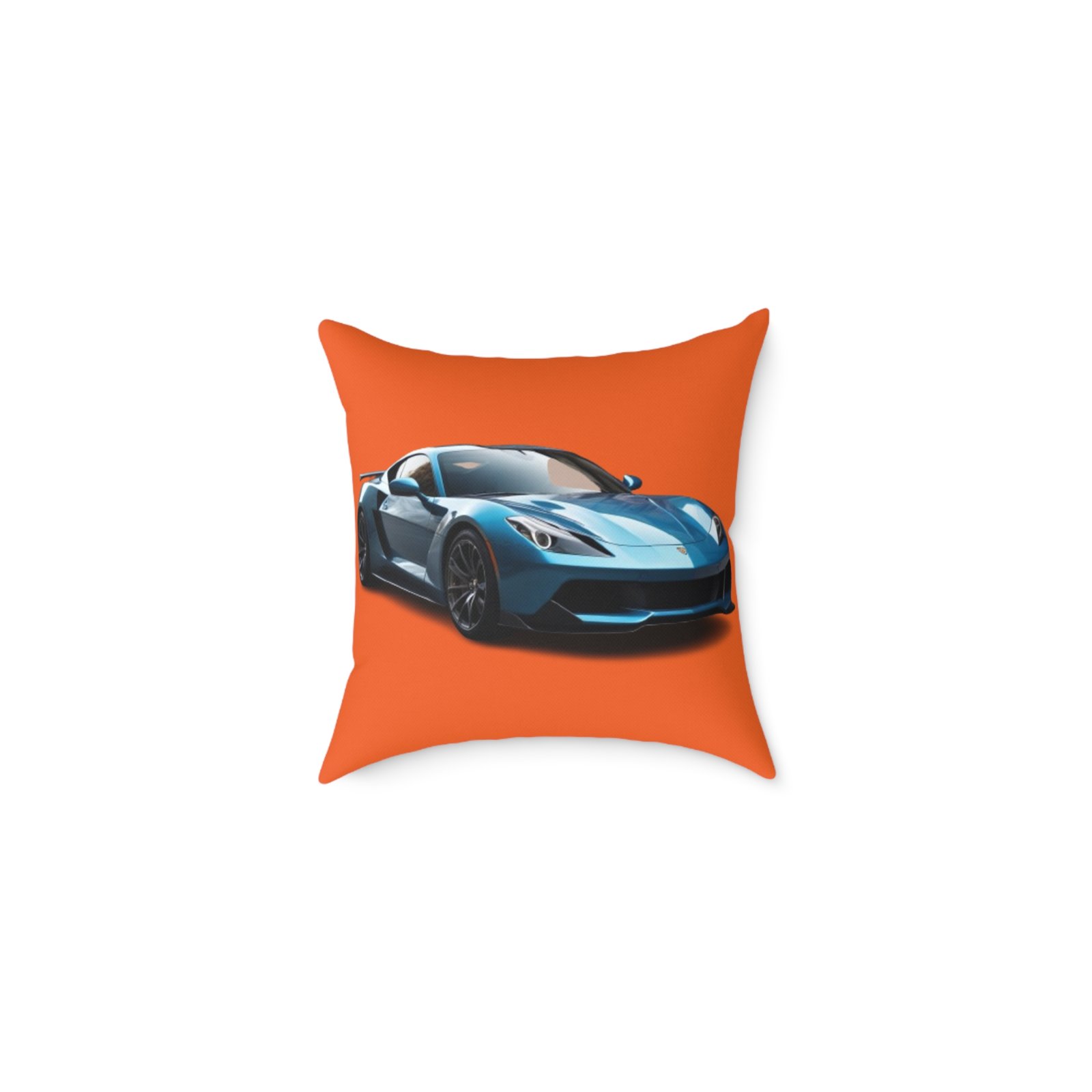 Fast Car Square Poly Canvas Pillow