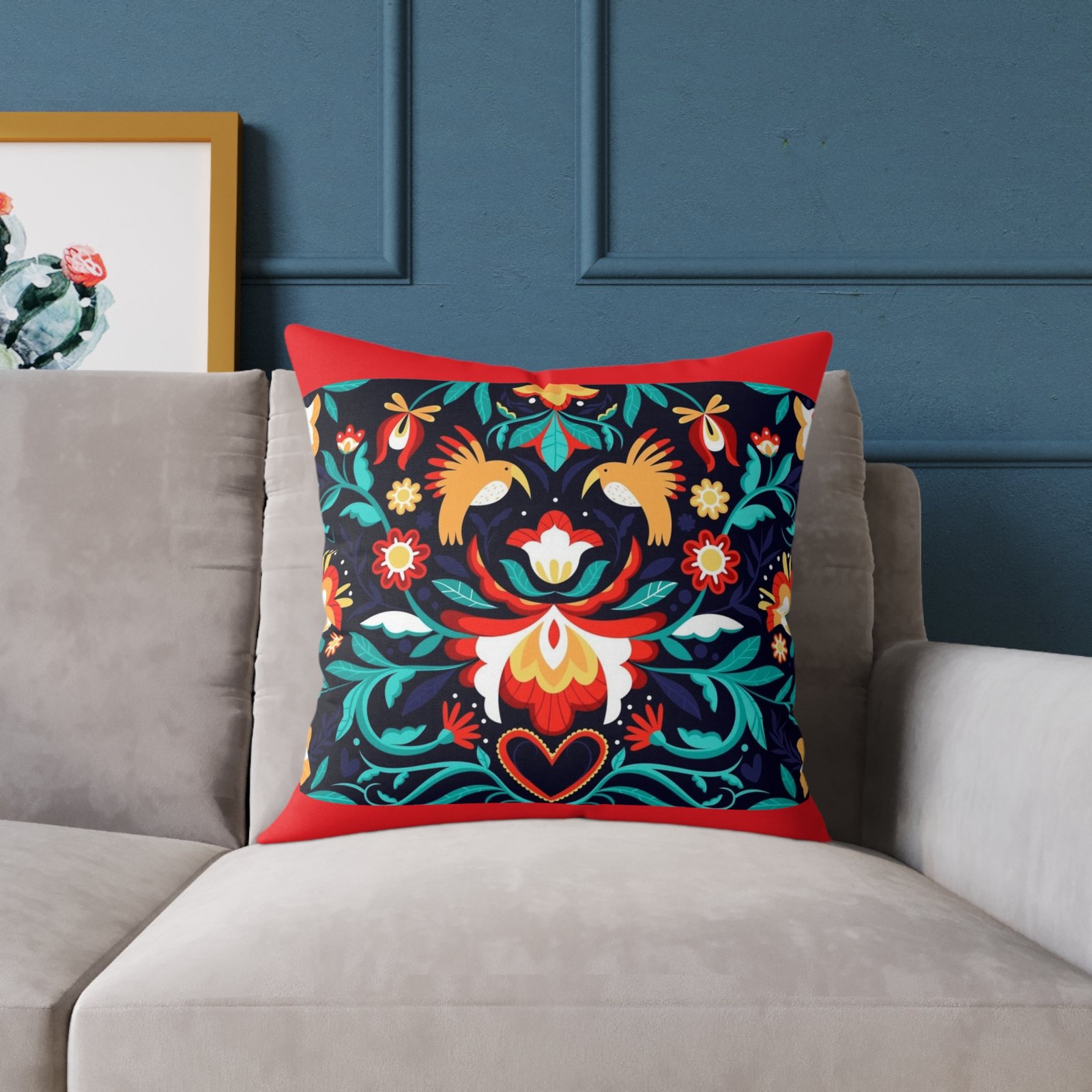 Mexico Square Poly Canvas Pillow - Image 11