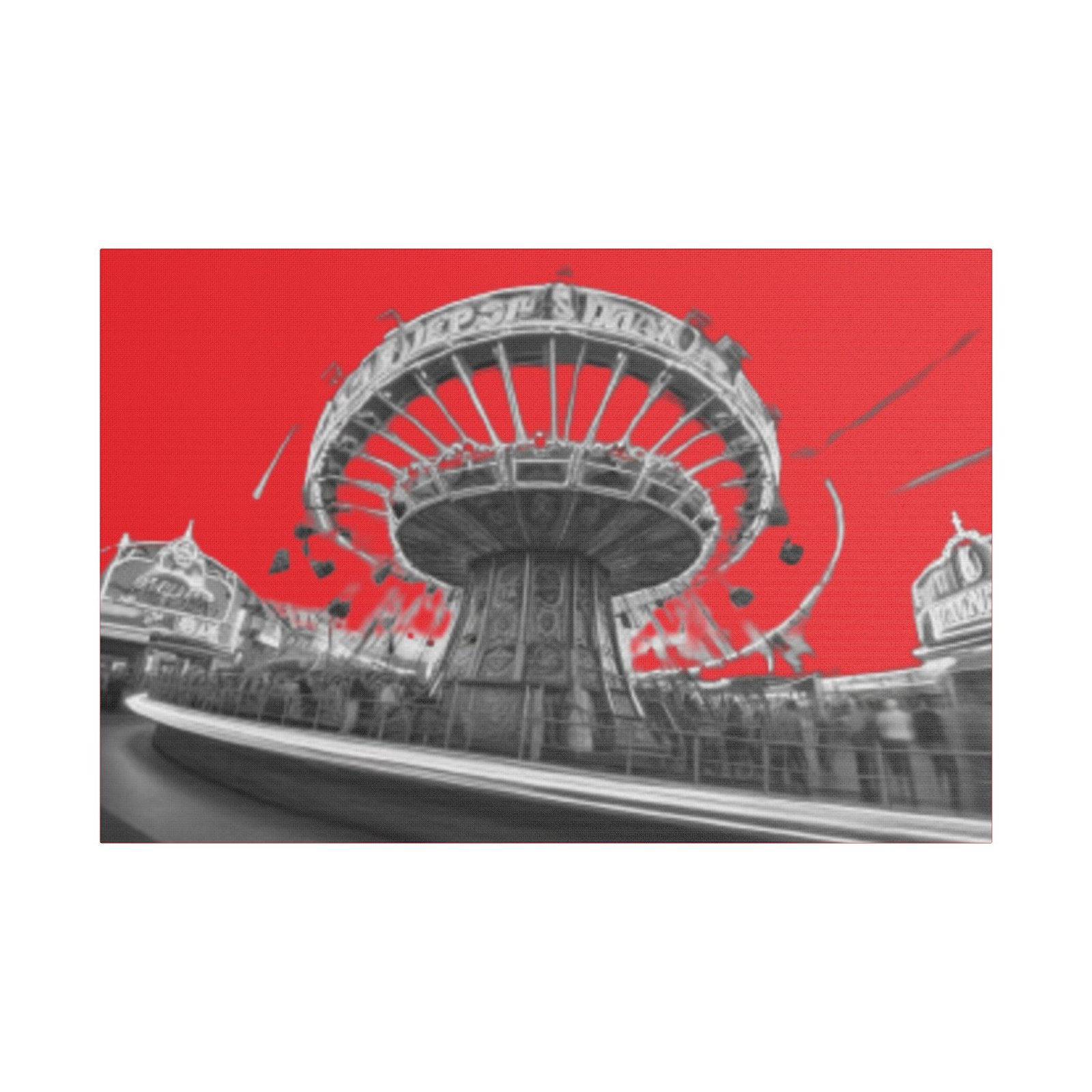 Fairground Fun Satin Canvas, Stretched - Image 13