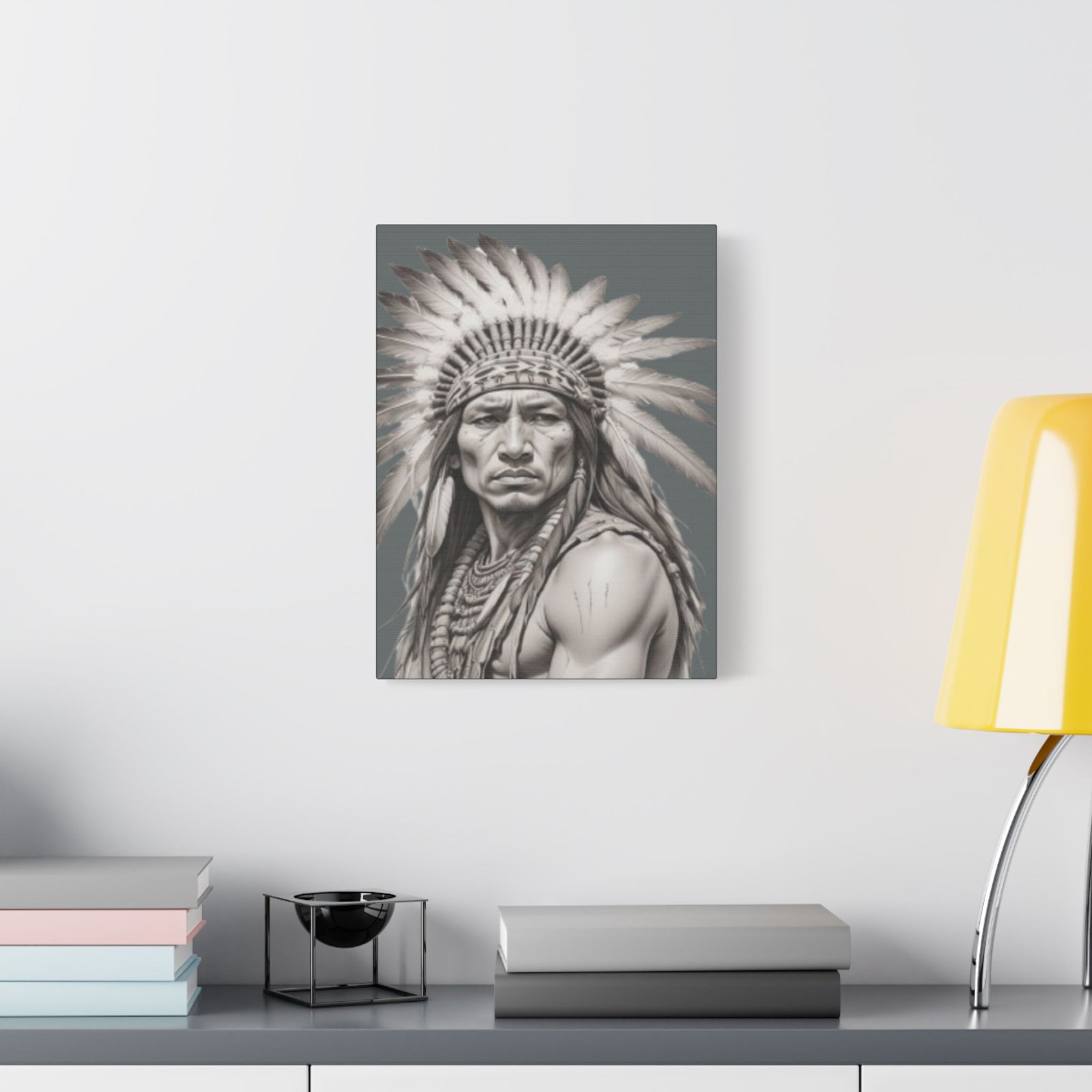 Apache Satin Canvas, Stretched - Image 7