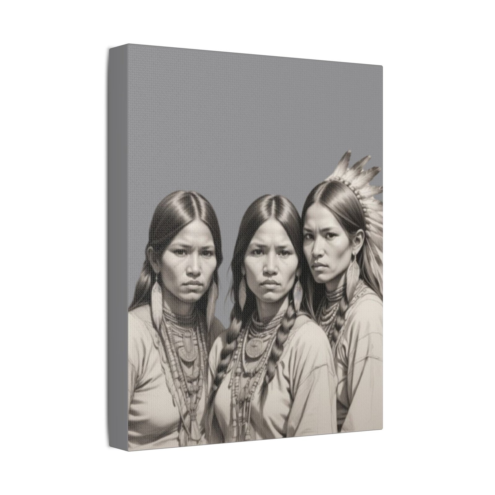 Apache Satin Canvas, Stretched - Image 2
