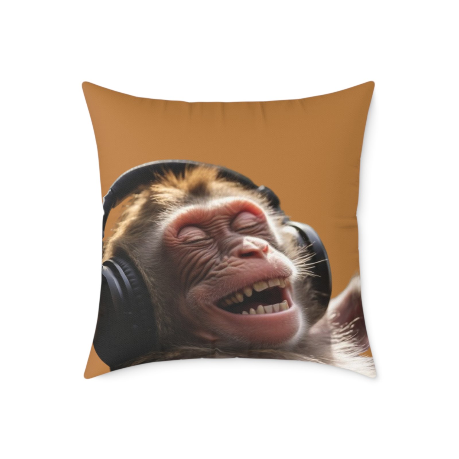 Funny Monkey Poly Canvas Pillow - Image 13
