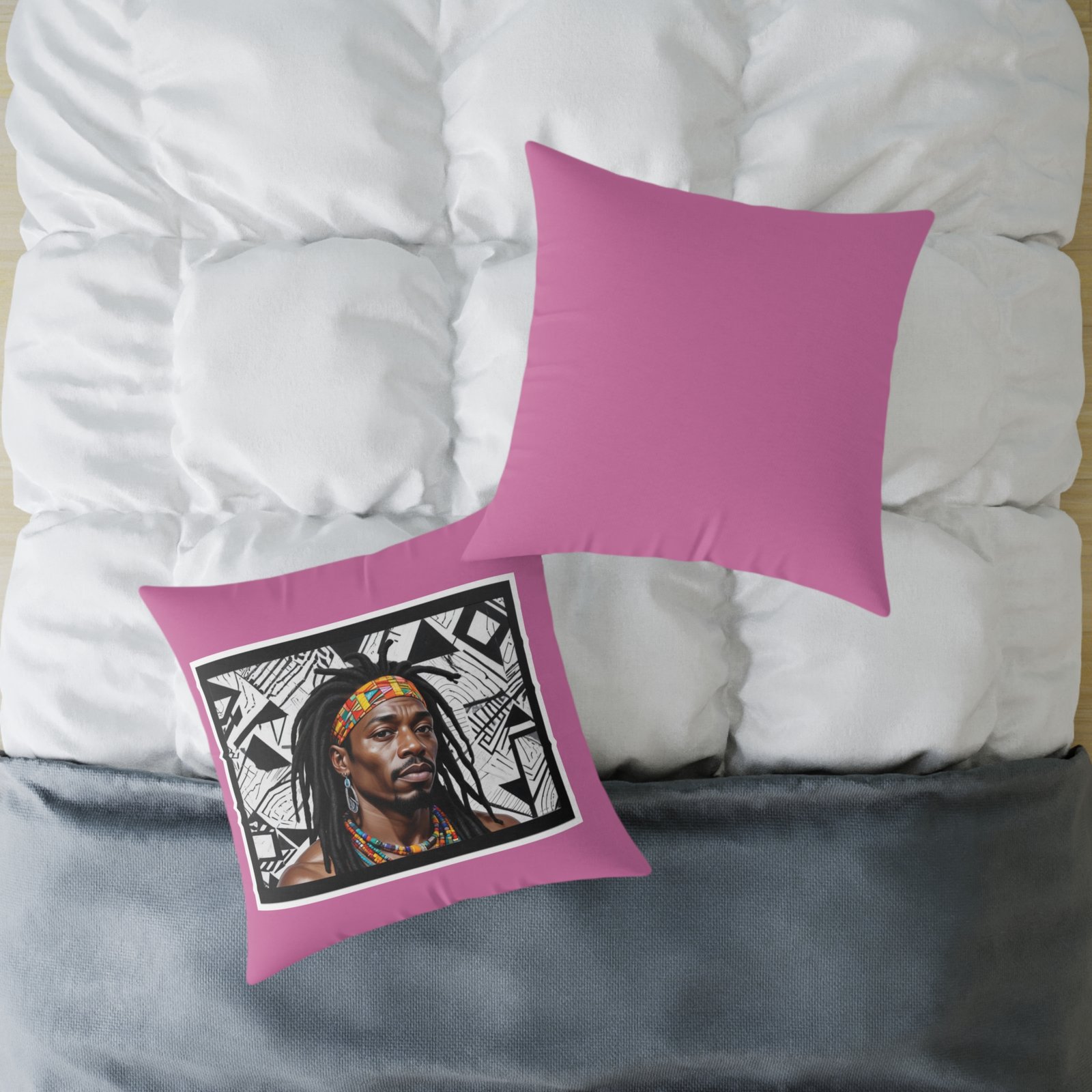 Rastafarian Square Poly Canvas Pillow - Image 16