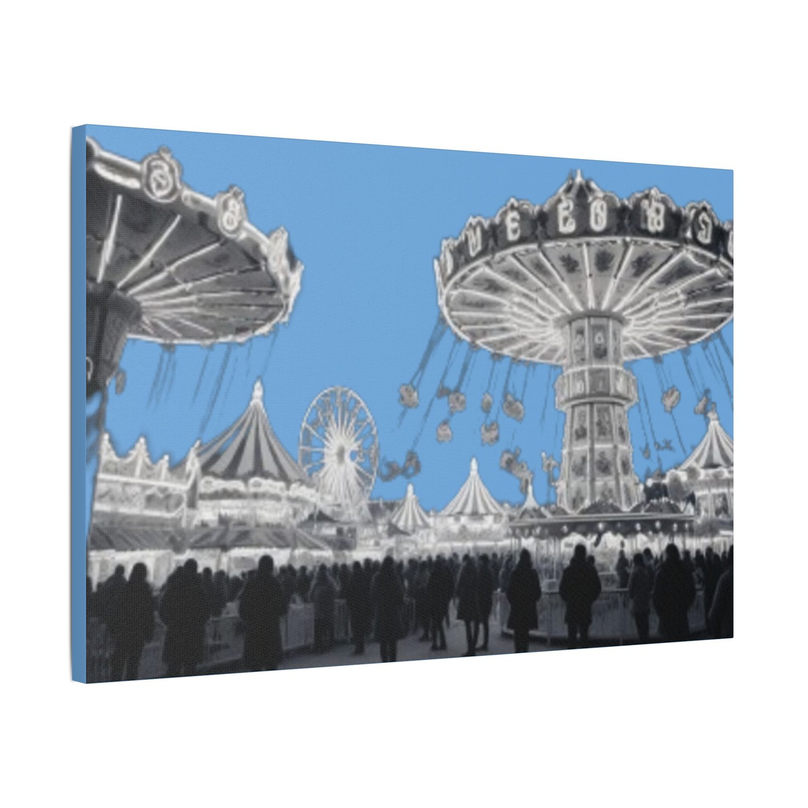 Fairground Fun Satin Canvas, Stretched - Image 14