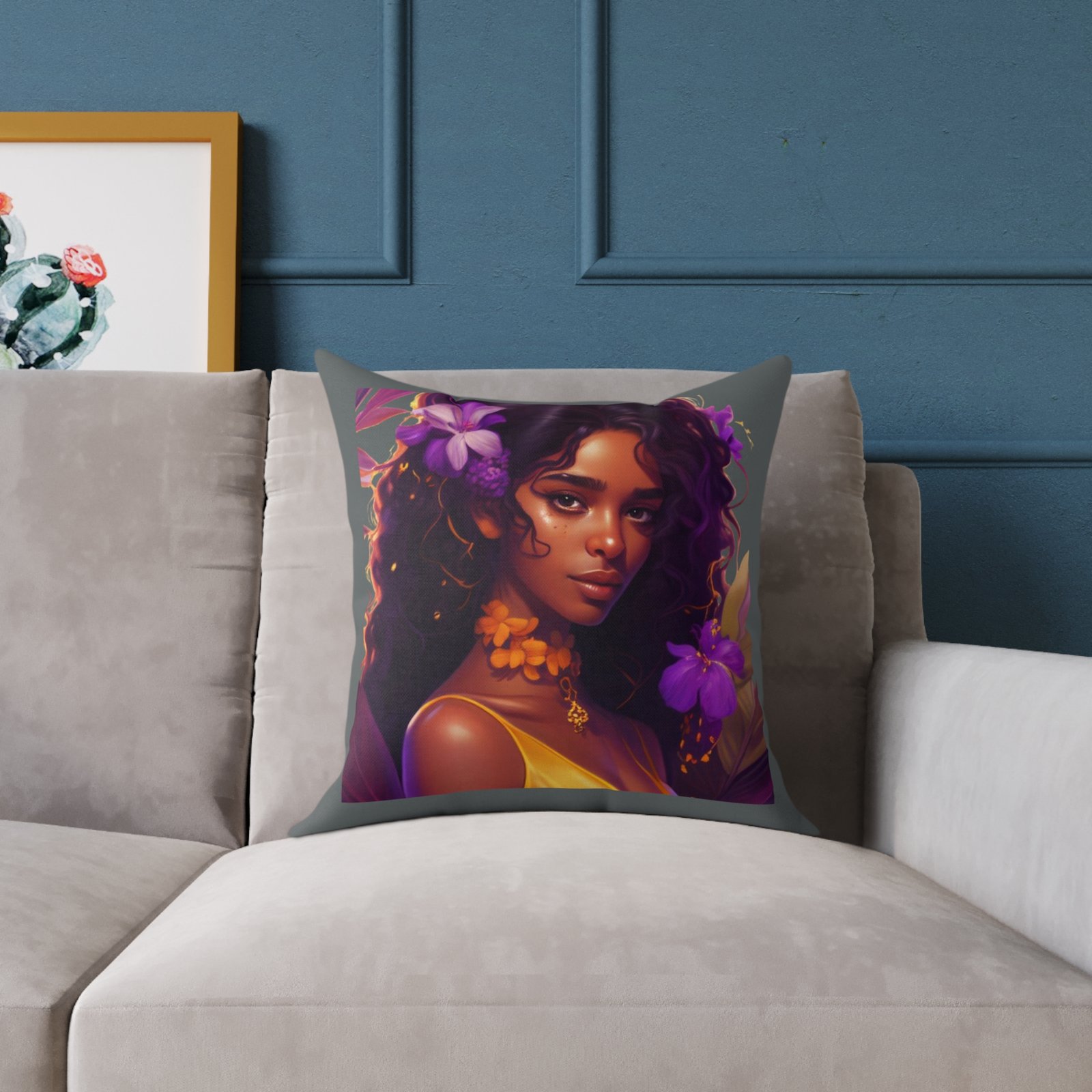Charming Square Poly Canvas Pillow - Image 7