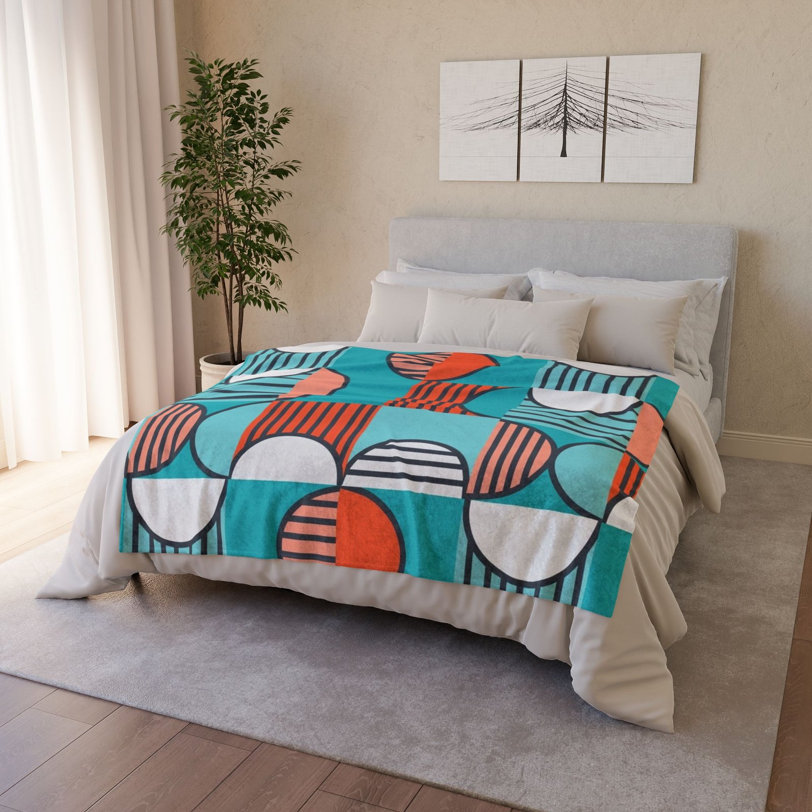 60s patterns Soft Polyester Blanket - Image 8