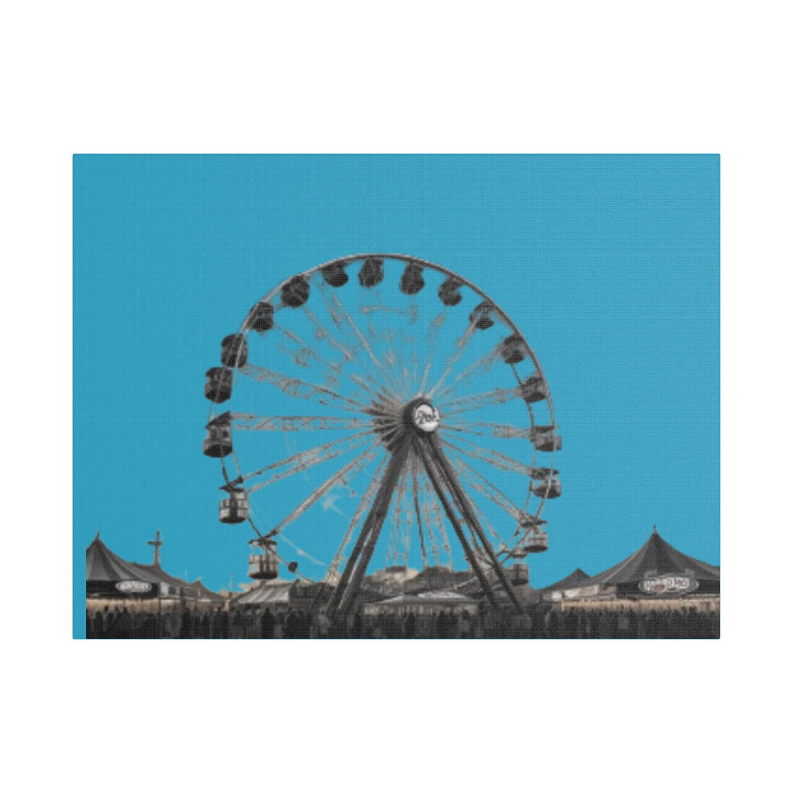 Fairground Fun Satin Canvas, Stretched - Image 5