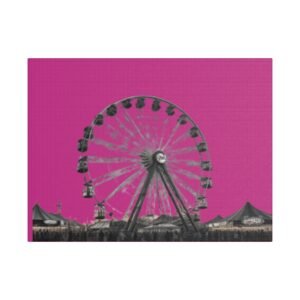 Fairground Fun Satin Canvas, Stretched