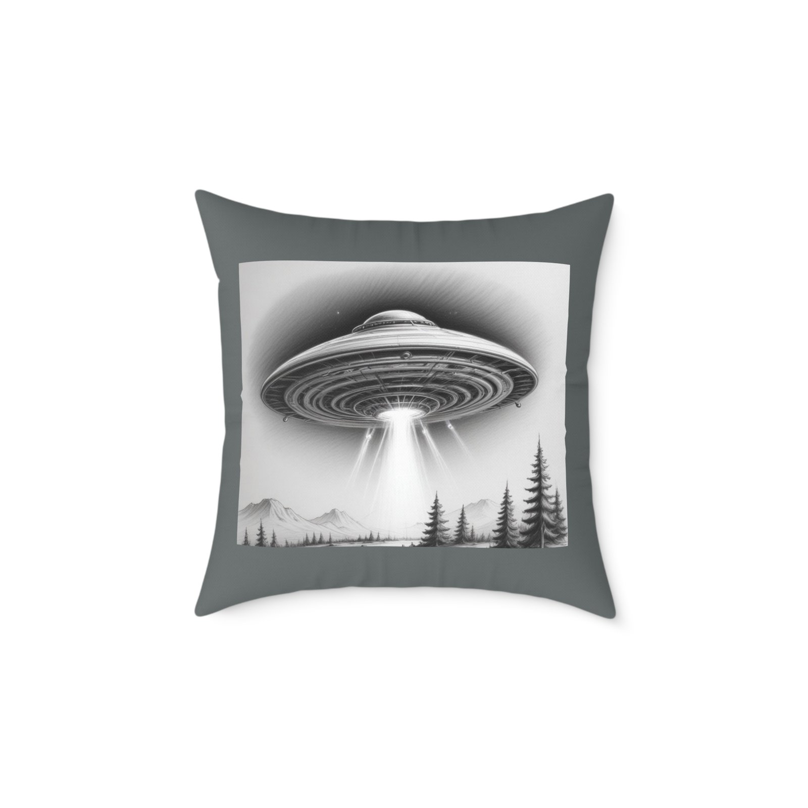Ufo Square Poly Canvas Pillow - Image 9