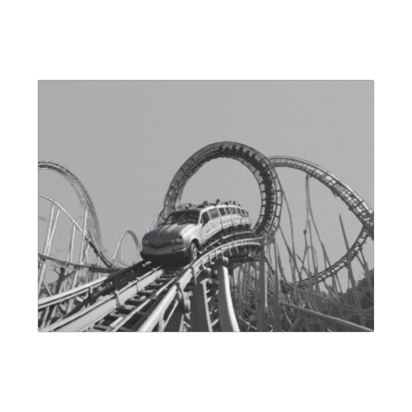 Fairground Fun Satin Canvas, Stretched