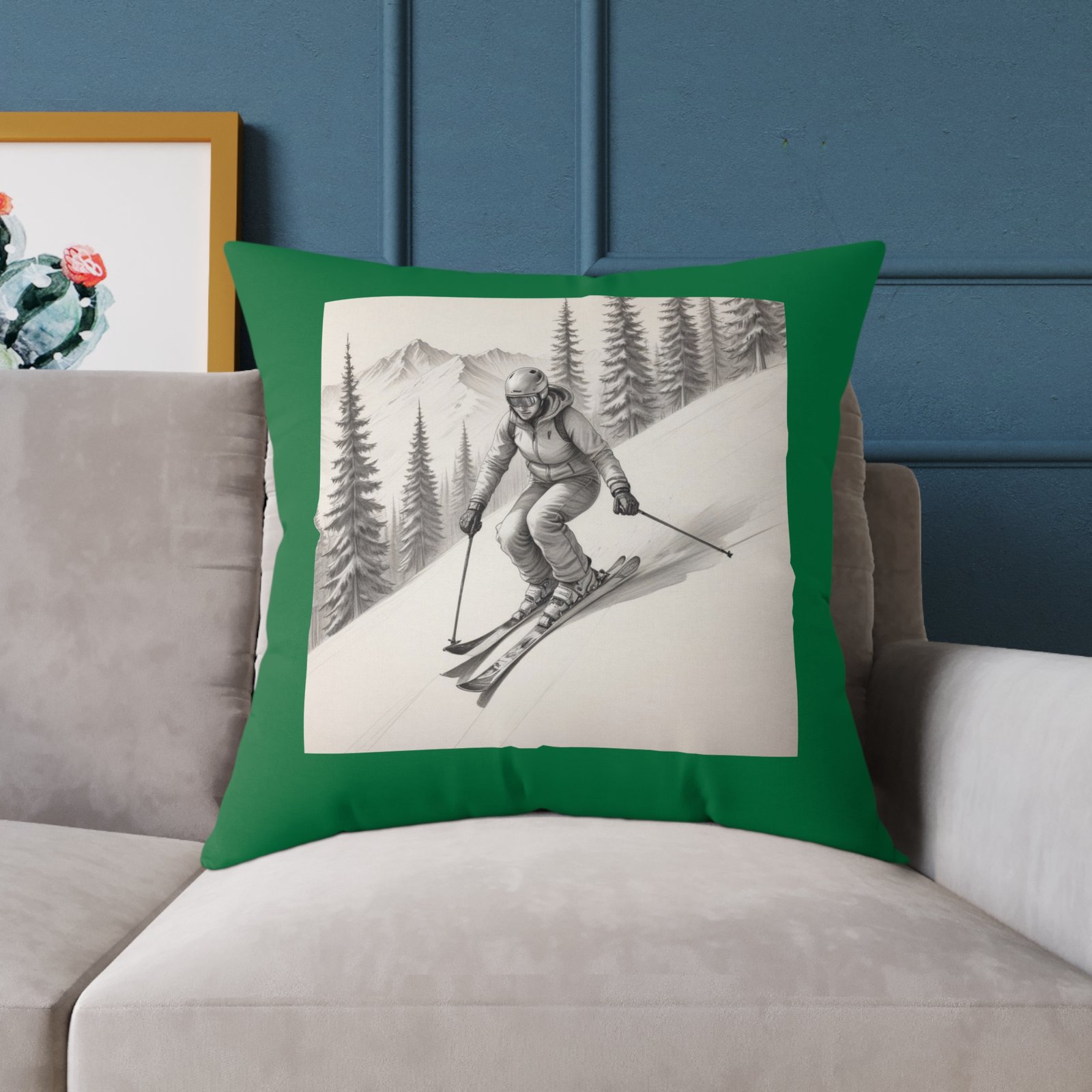 Golfing Square Poly Canvas Pillow - Image 19