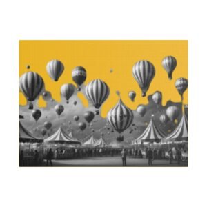 Fairground Fun Satin Canvas, Stretched