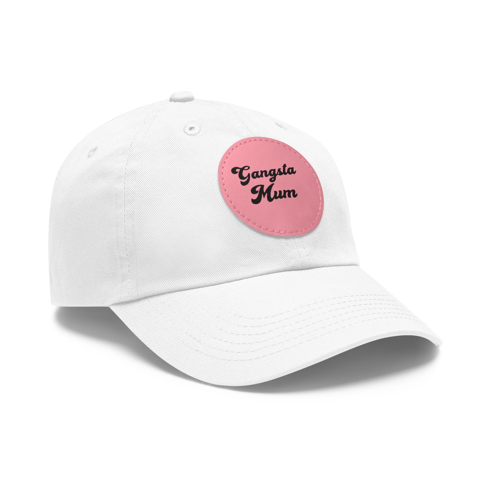 Gangster Momma Hat with Leather Patch (Round) - Image 14