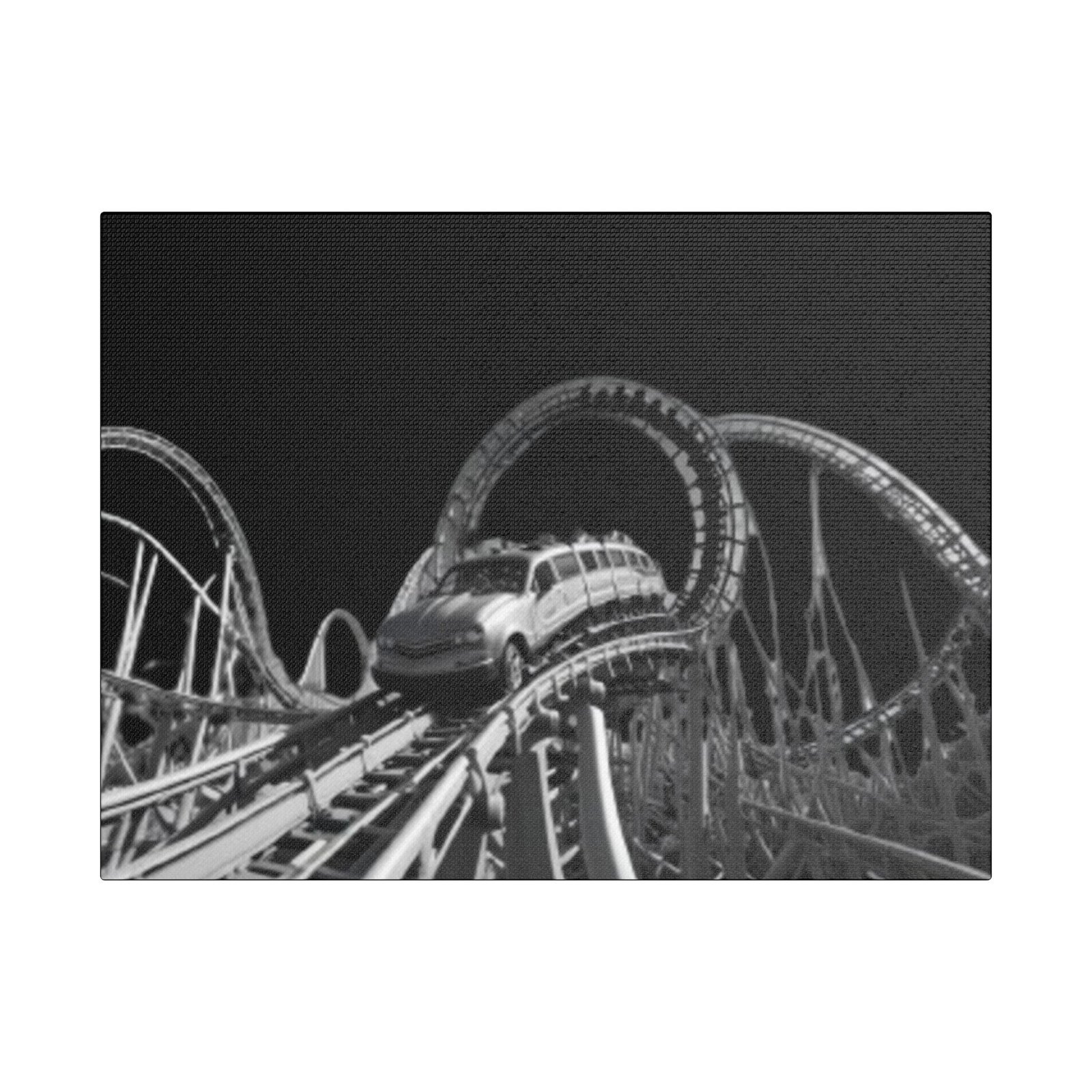 Fairground Fun Satin Canvas, Stretched