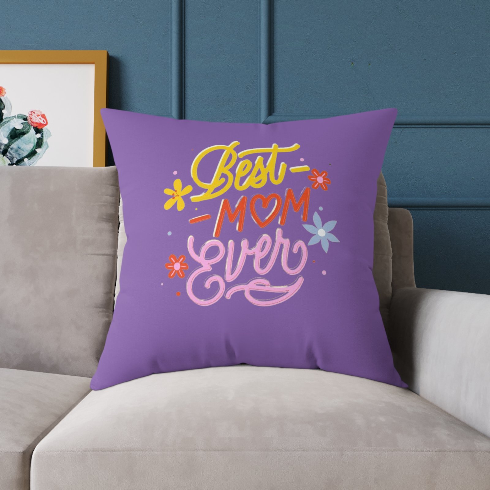 Best Mum Square Poly Canvas Pillow - Image 19