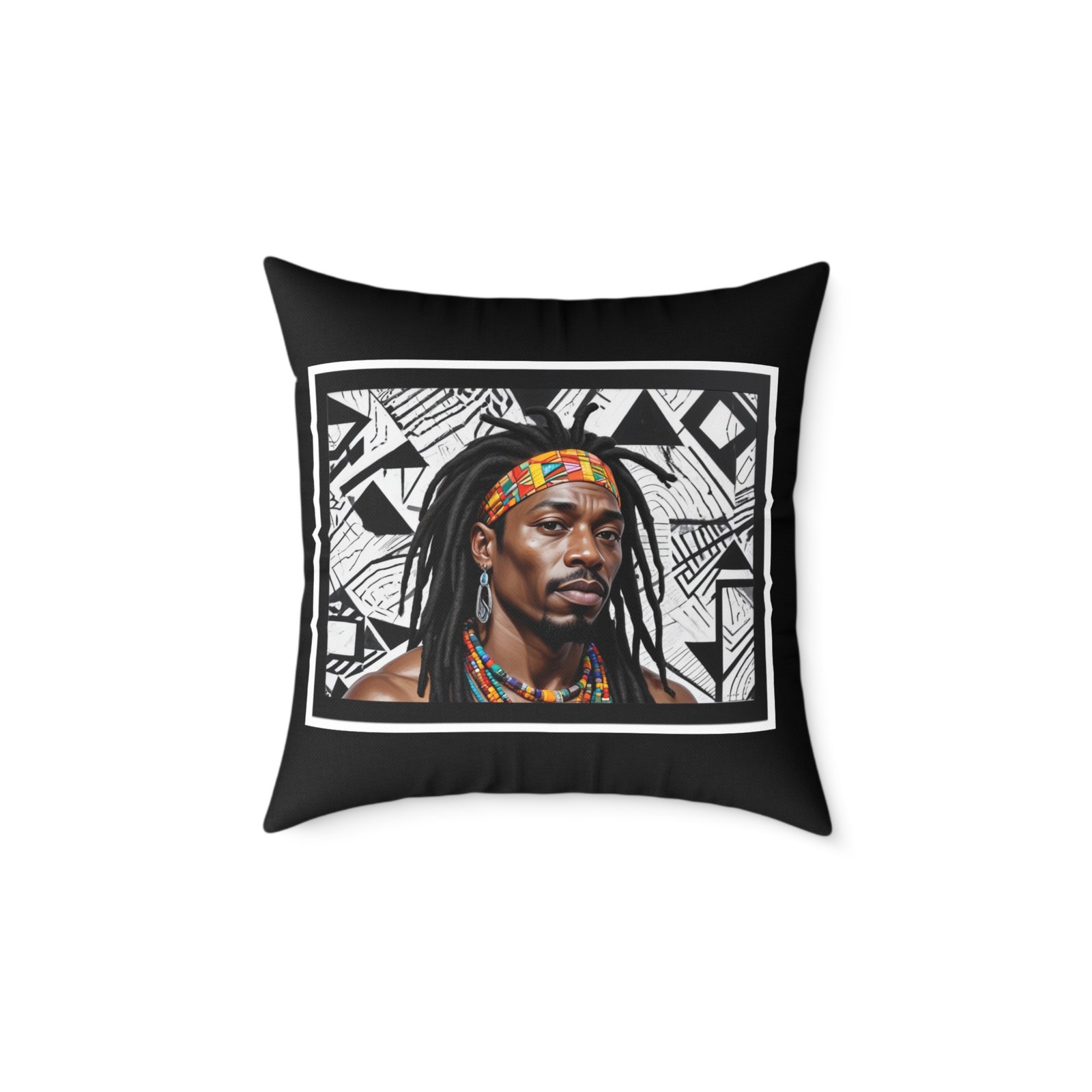 Copy of Rastafarian Square Poly Canvas Pillow - Image 9
