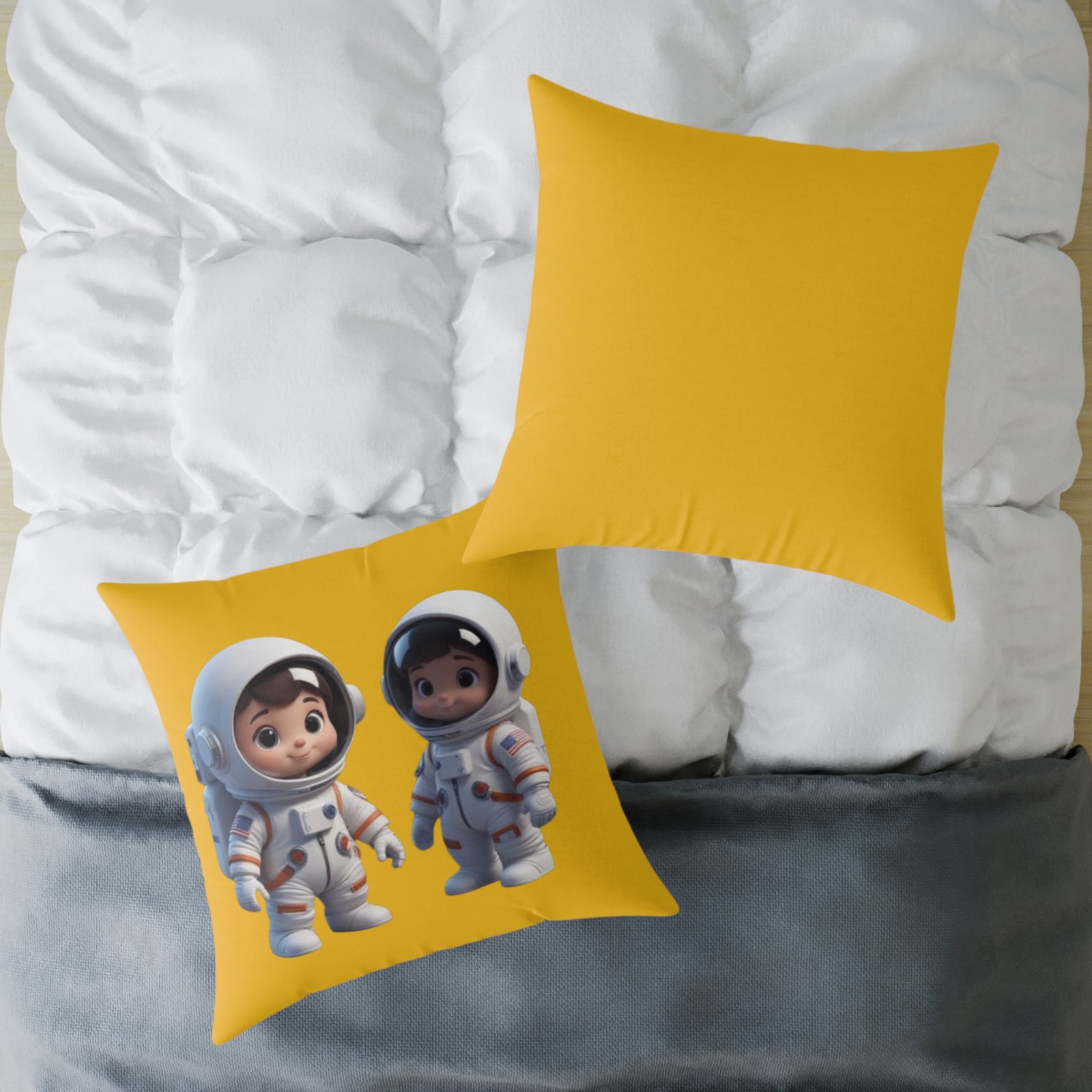 Astronauts Square Poly Canvas Pillow - Image 20