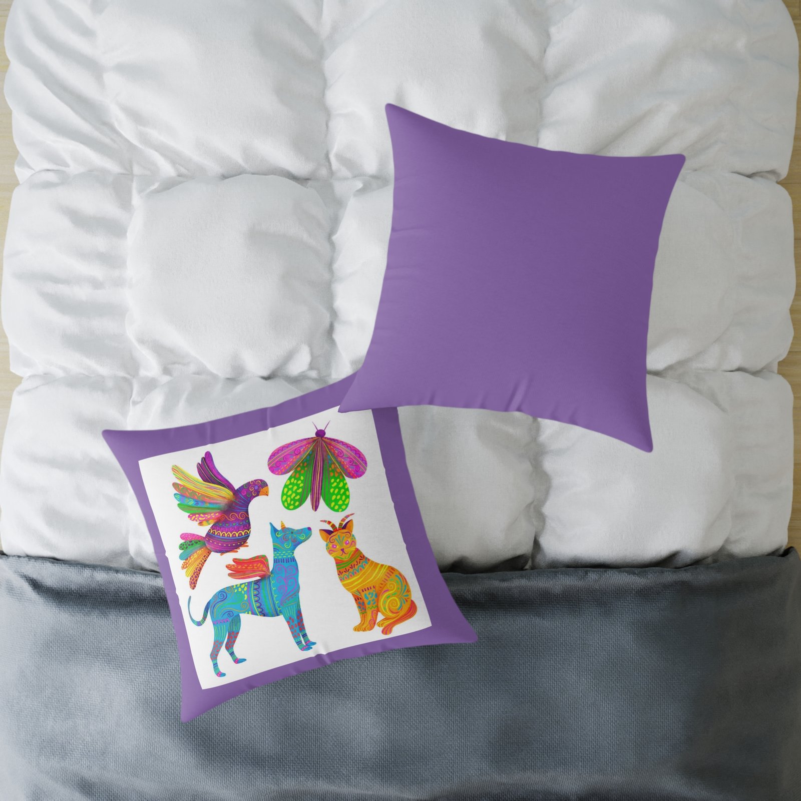 Mexico Square Poly Canvas Pillow - Image 16